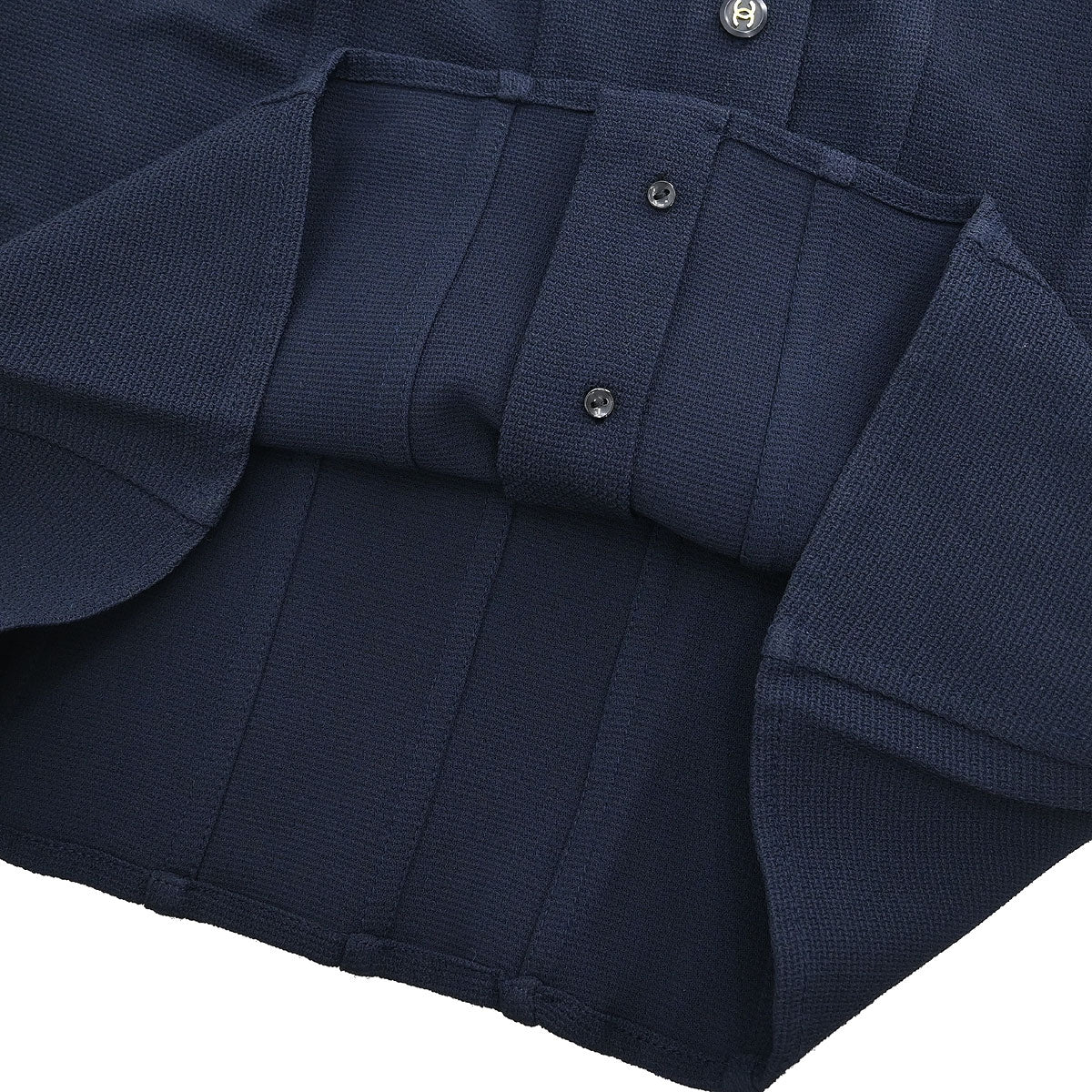 Chanel Short Sleeve Top Navy - Image 7