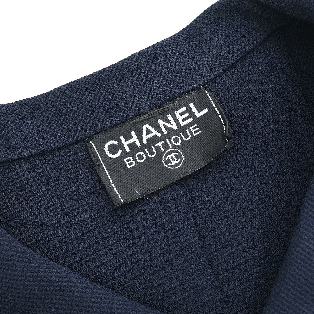 Chanel Short Sleeve Top Navy - Image 8