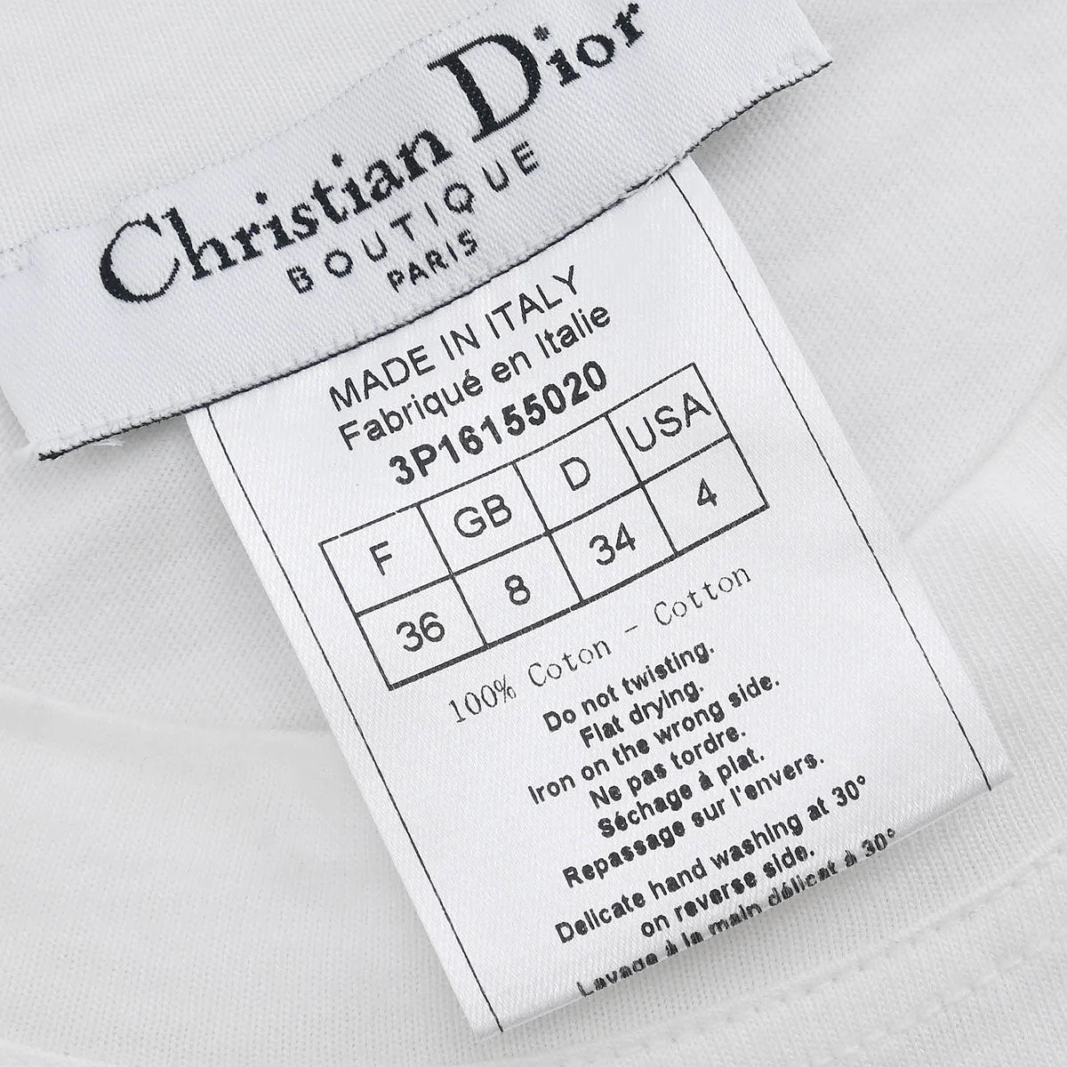 Christian Dior Short Sleeve T-shirt White #36 - Image 9
