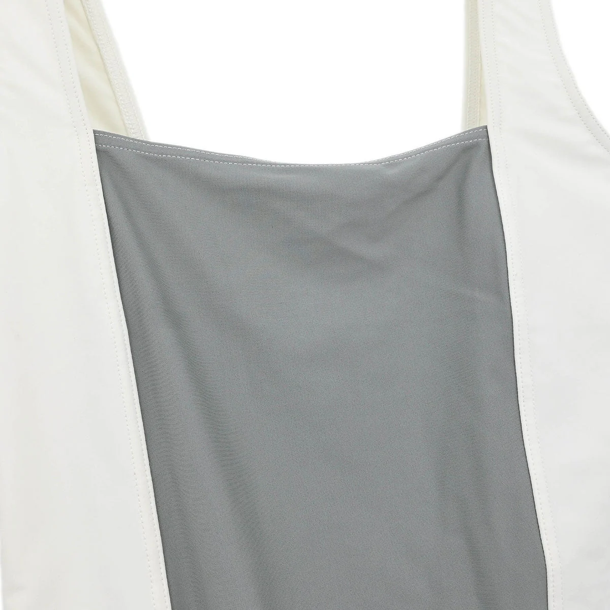 Chanel 2001 Swimwear Swimsuit Sport Line White Gray #40 - Image 3