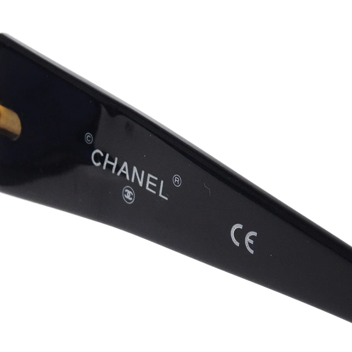Chanel Sunglasses Eyewear Black Small Good - Image 4