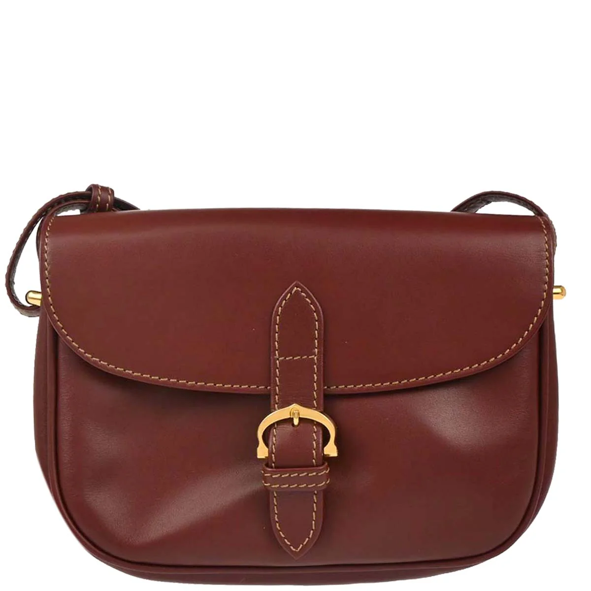 Cartier Bordeaux Leather Must de Cartier Shoulder Bag
