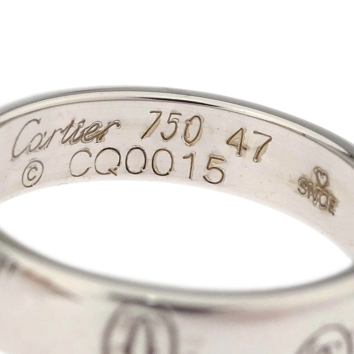 Cartier Happy Birthday Ring CQ0015 750 Silver #47 - Image 3