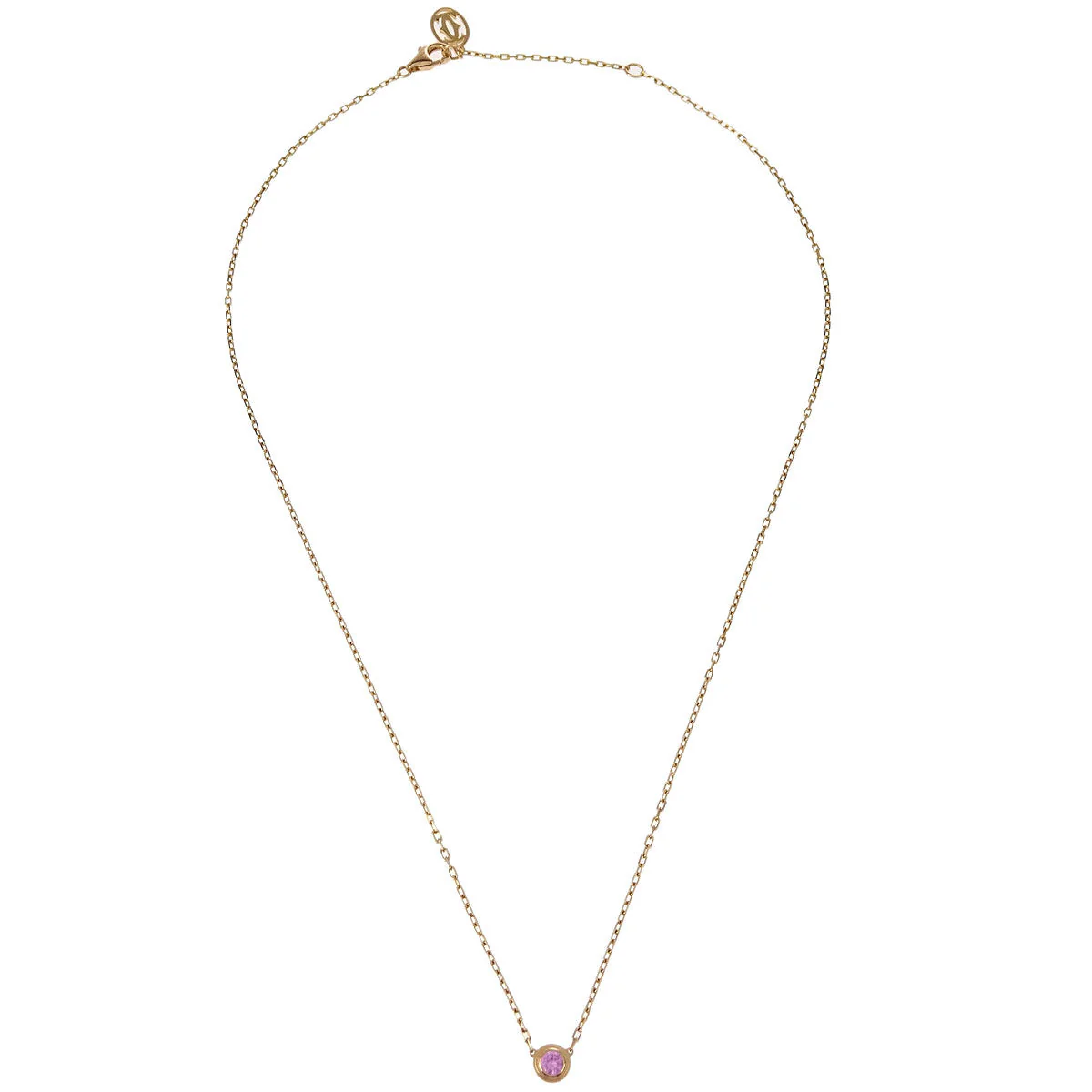 Cartier d'Amour Pendant Necklace Sapphire 750 ATL370 Gold - Image 2