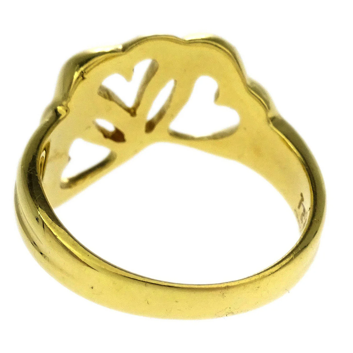 Tiffany & Co. Open Heart Ring 750 #49 - Image 2