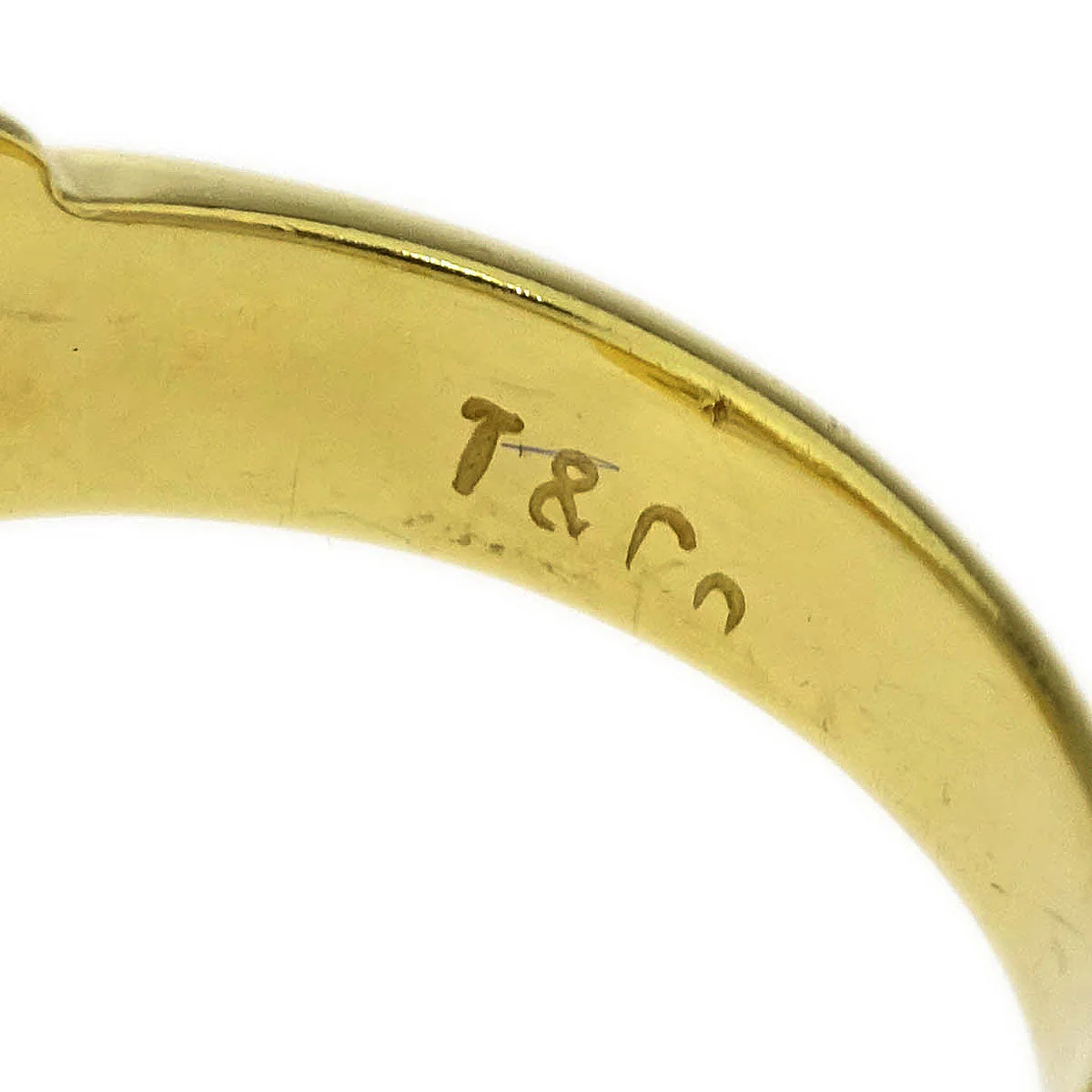Tiffany & Co. Open Heart Ring 750 #49 - Image 4