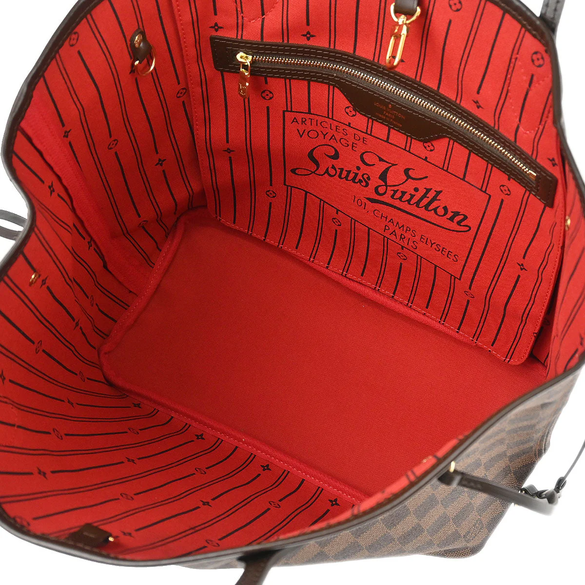 Louis Vuitton 2009 Damier Neverfull MM Shoulder Tote Bag N51105 - Image 8