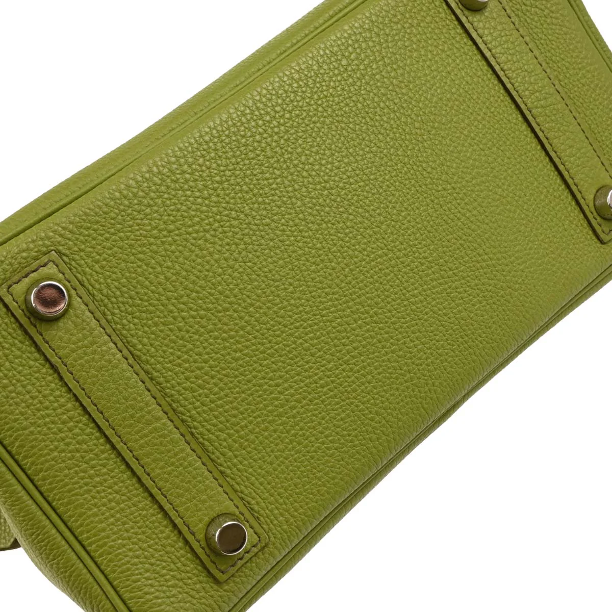 Hermes 2006 Anis Green Togo Birkin 25 Handbag - Image 4