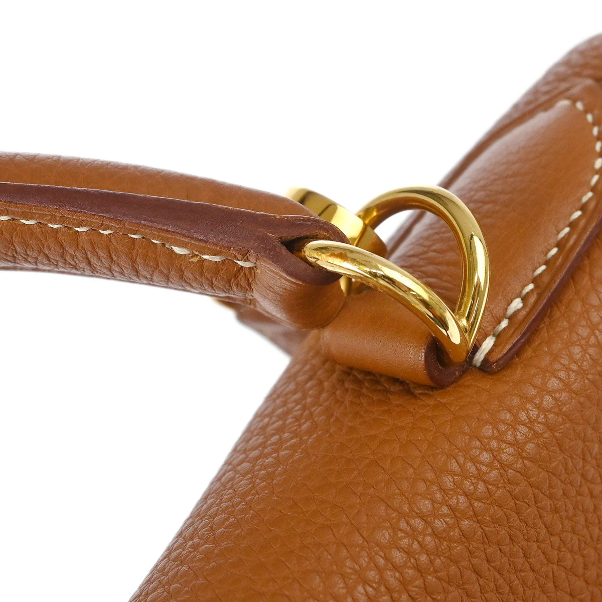 Hermes 2002 Gold Togo Kelly 32 Retourne 2way Shoulder Handbag - Image 5