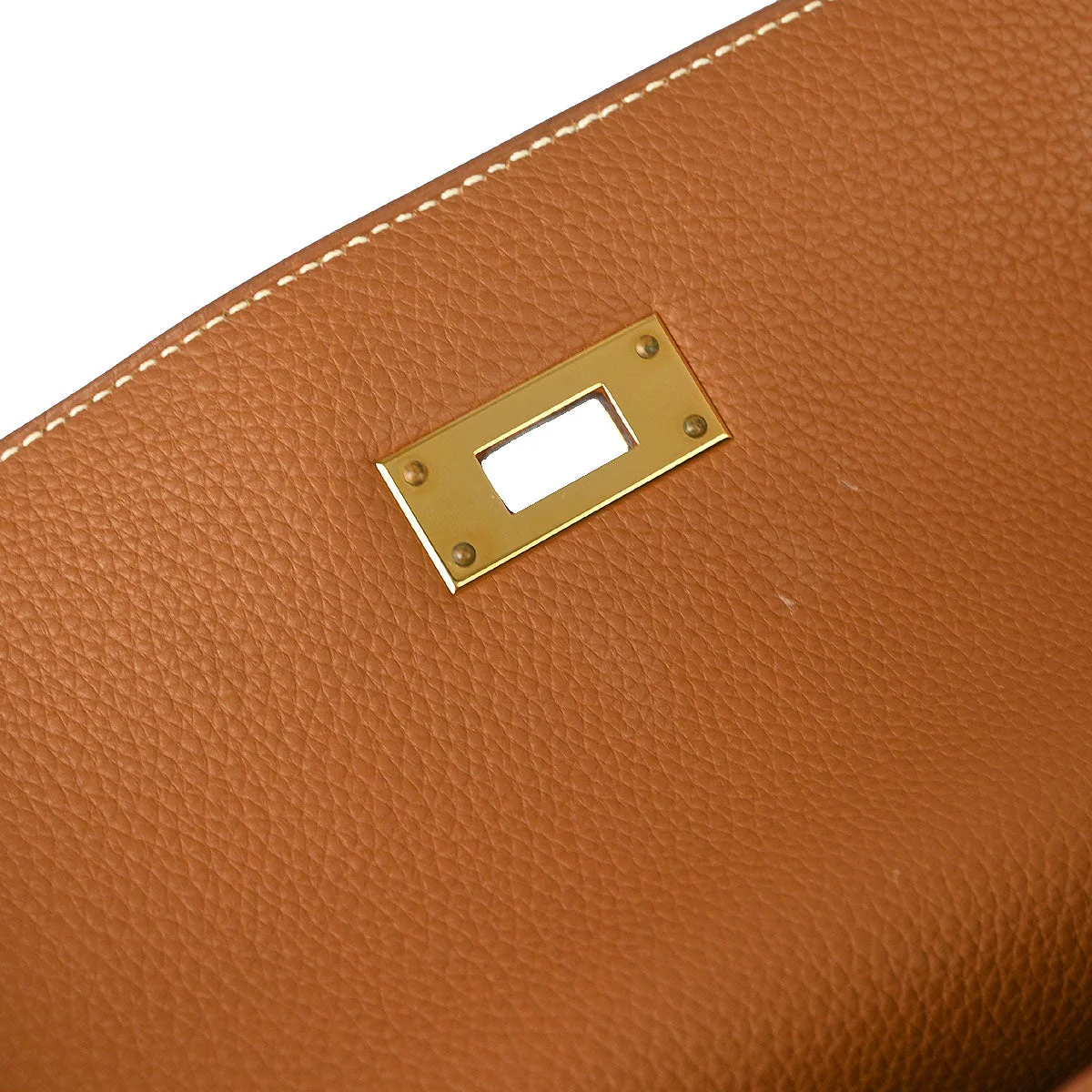 Hermes 2002 Gold Togo Kelly 32 Retourne 2way Shoulder Handbag - Image 7