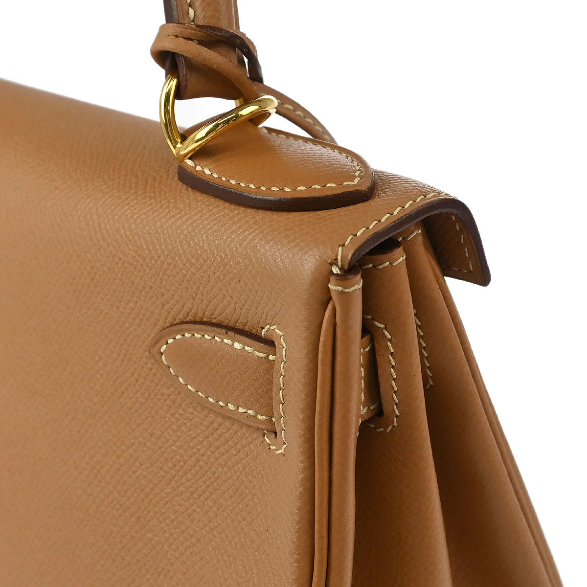 Hermes 2000 Natural Courchevel Kelly 28 Retourne 2way Shoulder Handbag - Image 5