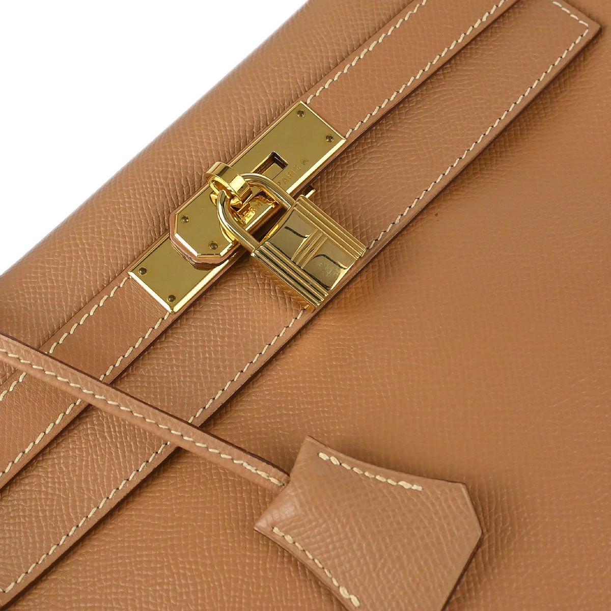 Hermes 2000 Natural Courchevel Kelly 28 Retourne 2way Shoulder Handbag - Image 6