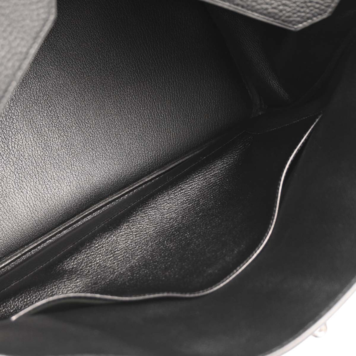 Hermes 2006 Black Taurillon Clemence Birkin 40 Handbag - Image 7