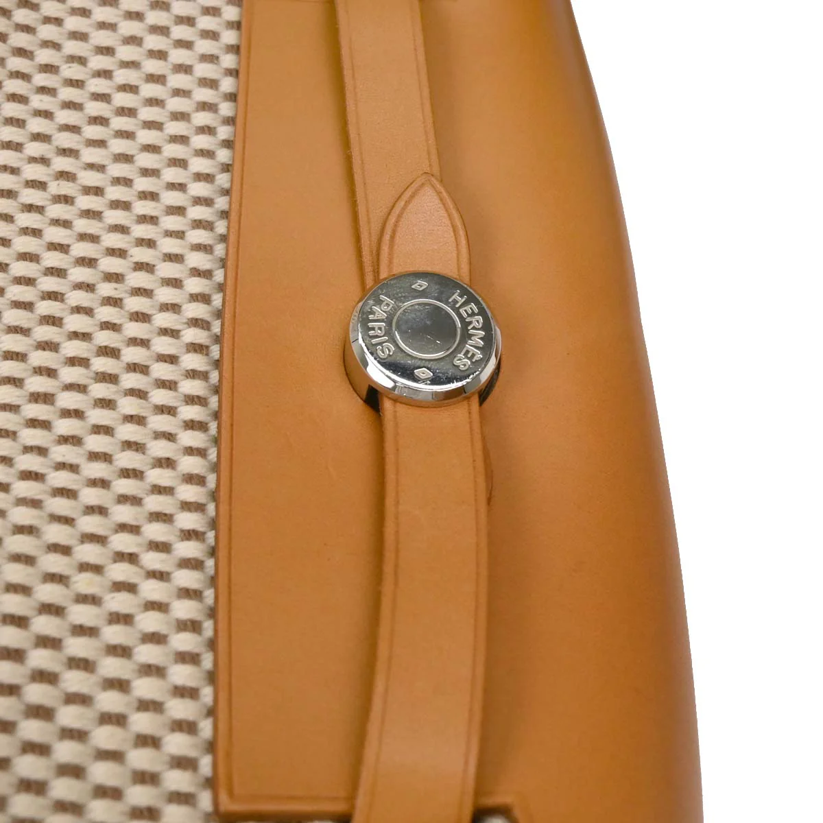 Hermes Beige Black Toile GM Officier Herbag TPM 2 in 1 Shoulder Bag - Image 6