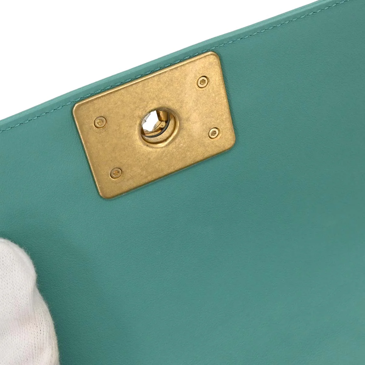 Boy Chanel 2019 Emerald Green Lambskin Small Chain Shoulder - Image 6