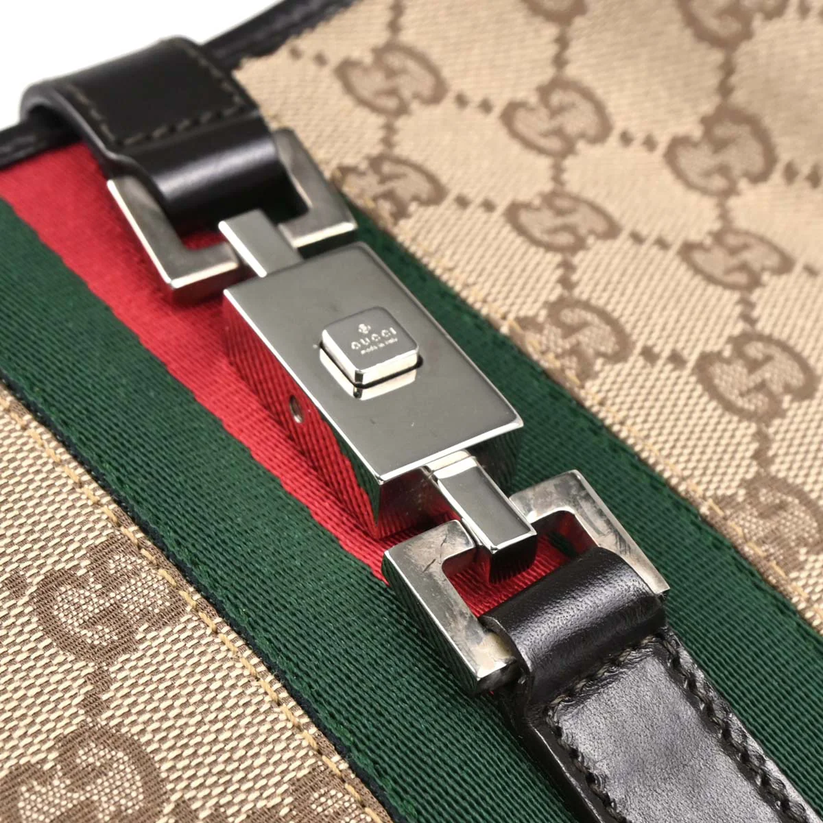 Gucci Beige GG Jackie Hobo Handbag - Image 5