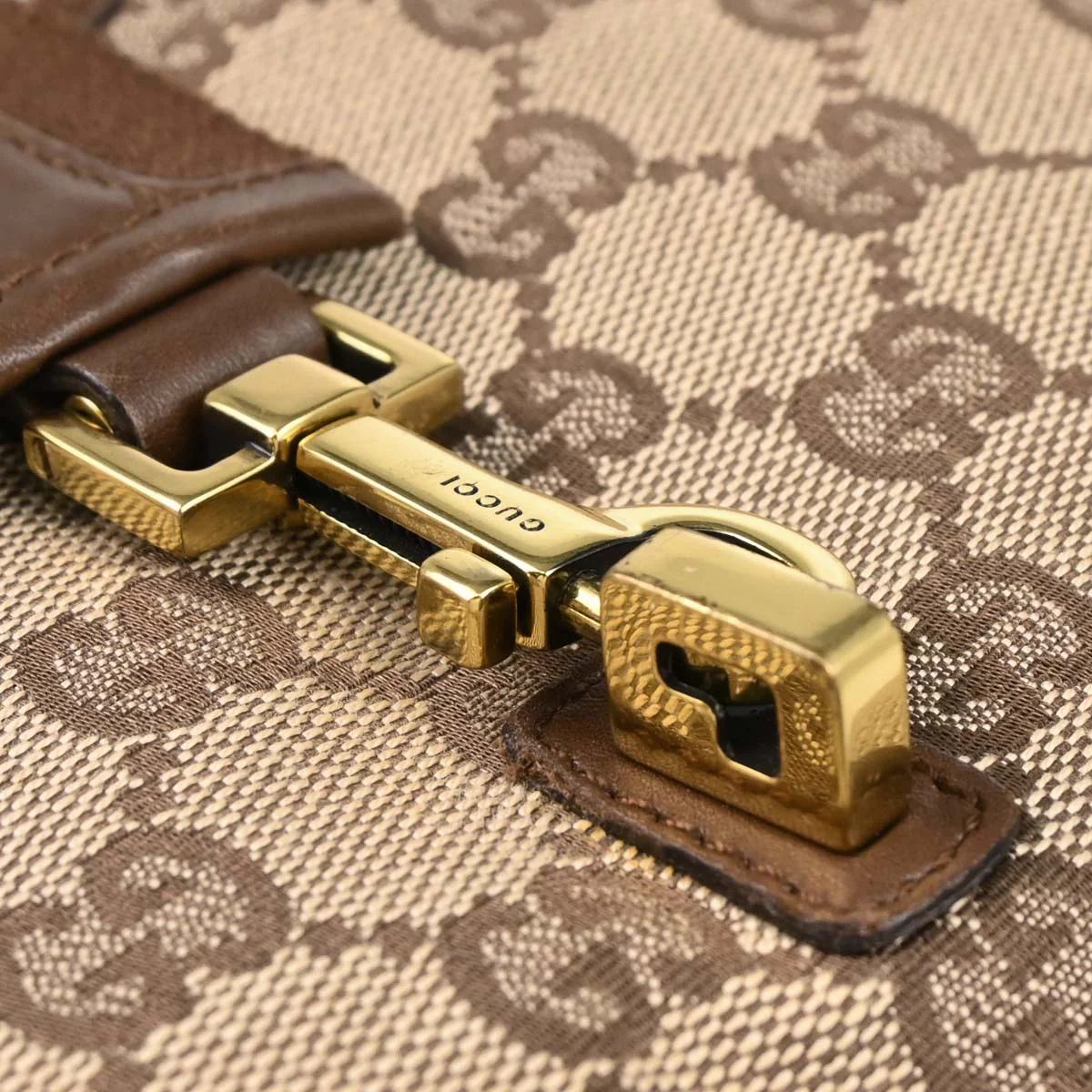 Gucci Beige GG Hobo Handbag - Image 5