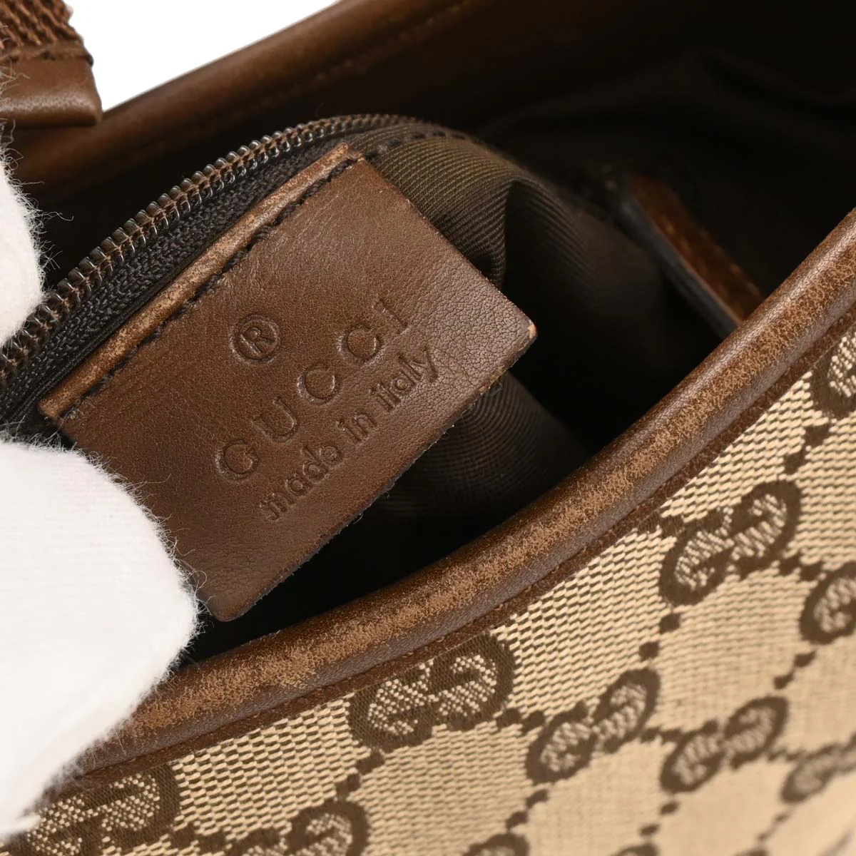 Gucci Beige GG Hobo Handbag - Image 9