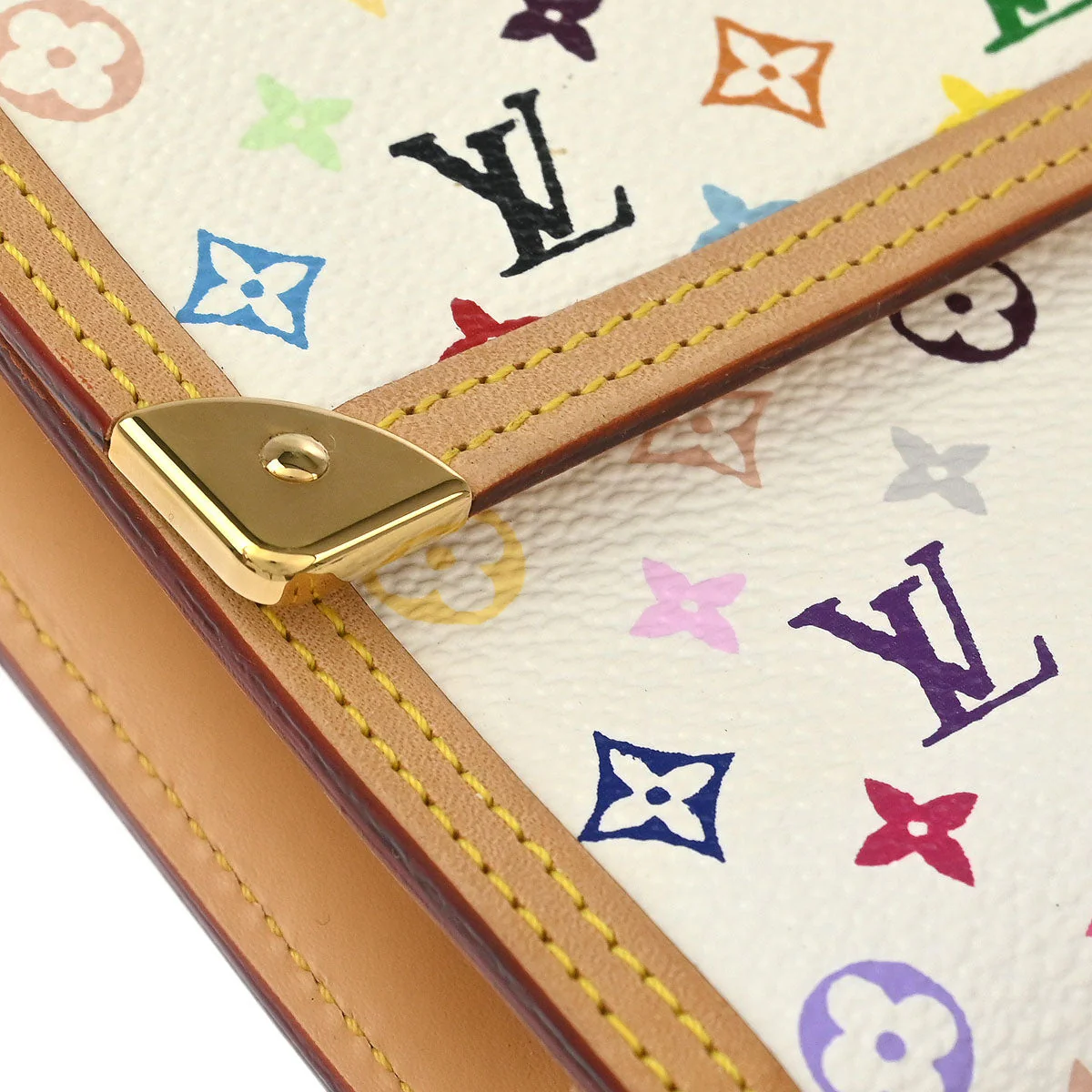Louis Vuitton 2004 Multicolor Porte Tresor International Wallet M92659 - Image 3