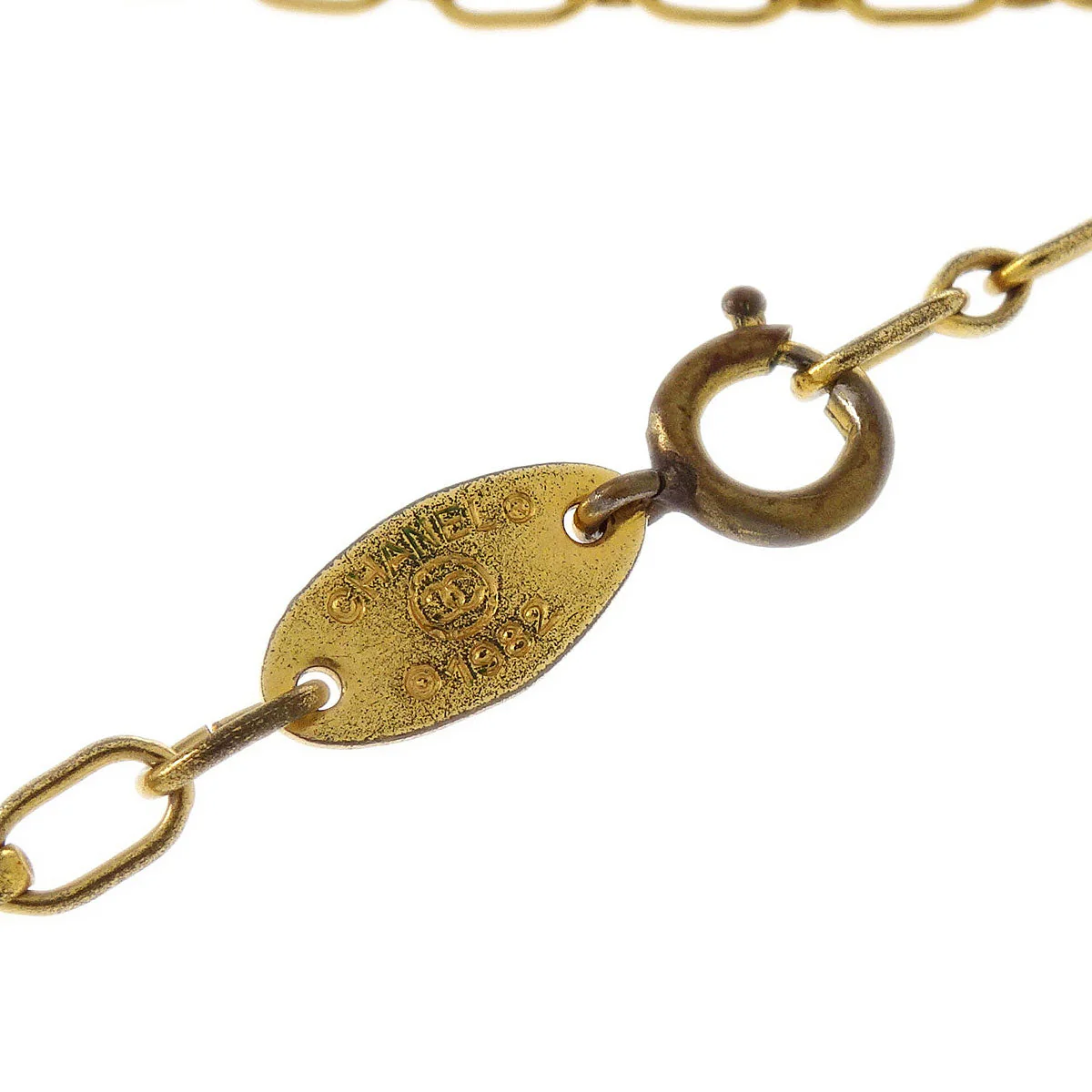 Chanel Chain Necklace Gold 1982 - Image 4