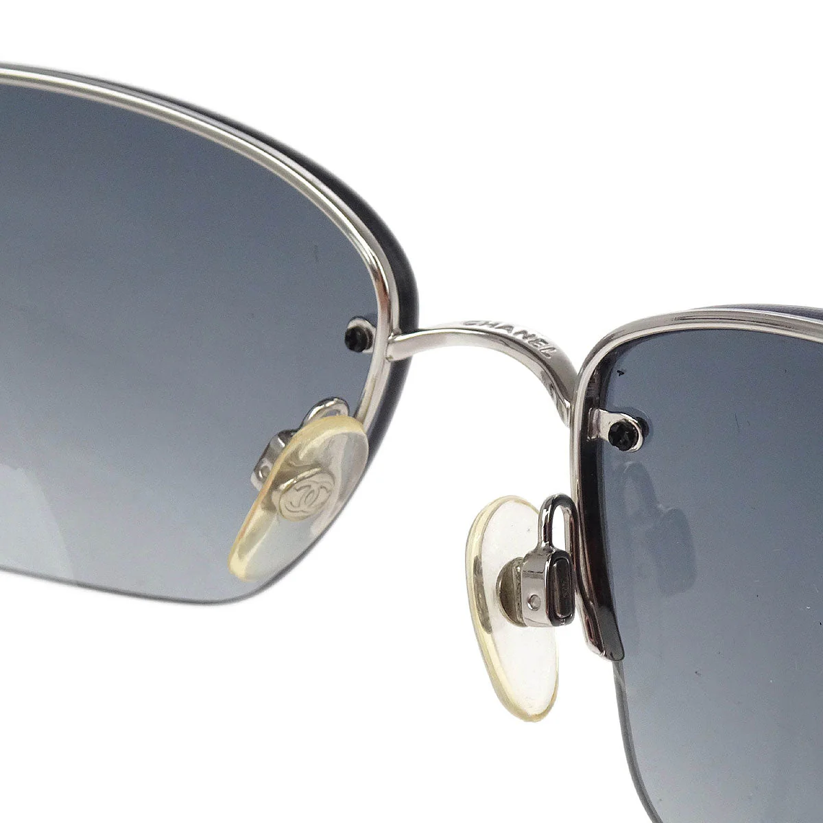 Chanel Sunglasses Eyewear Black Rhinestone Small Good - Image 5