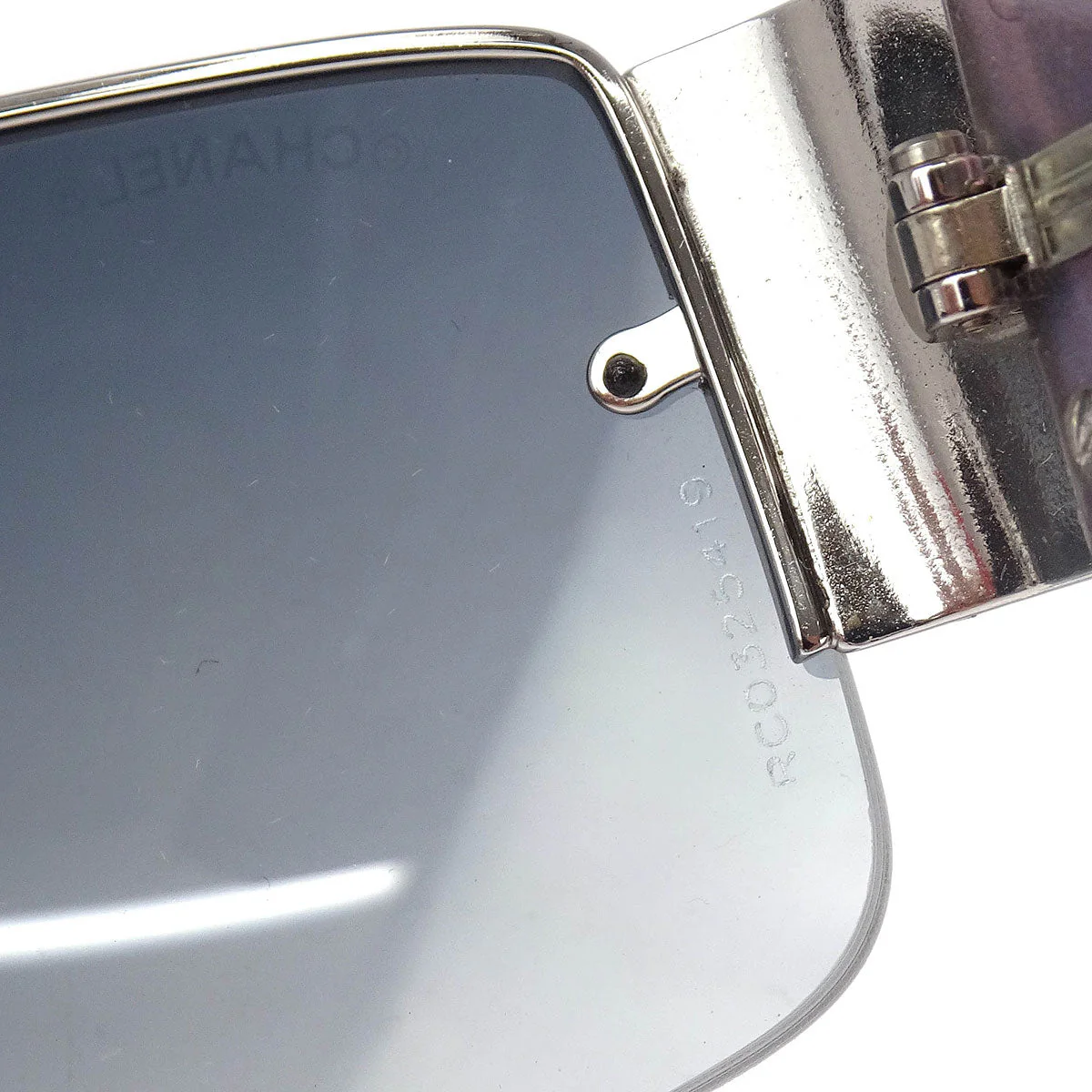 Chanel Sunglasses Eyewear Black Rhinestone Small Good - Image 7