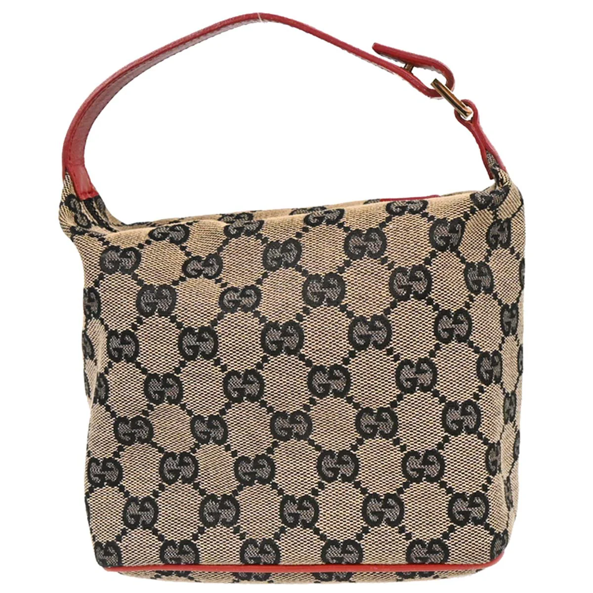 Gucci Red Beige GG Hobo Handbag - Image 2