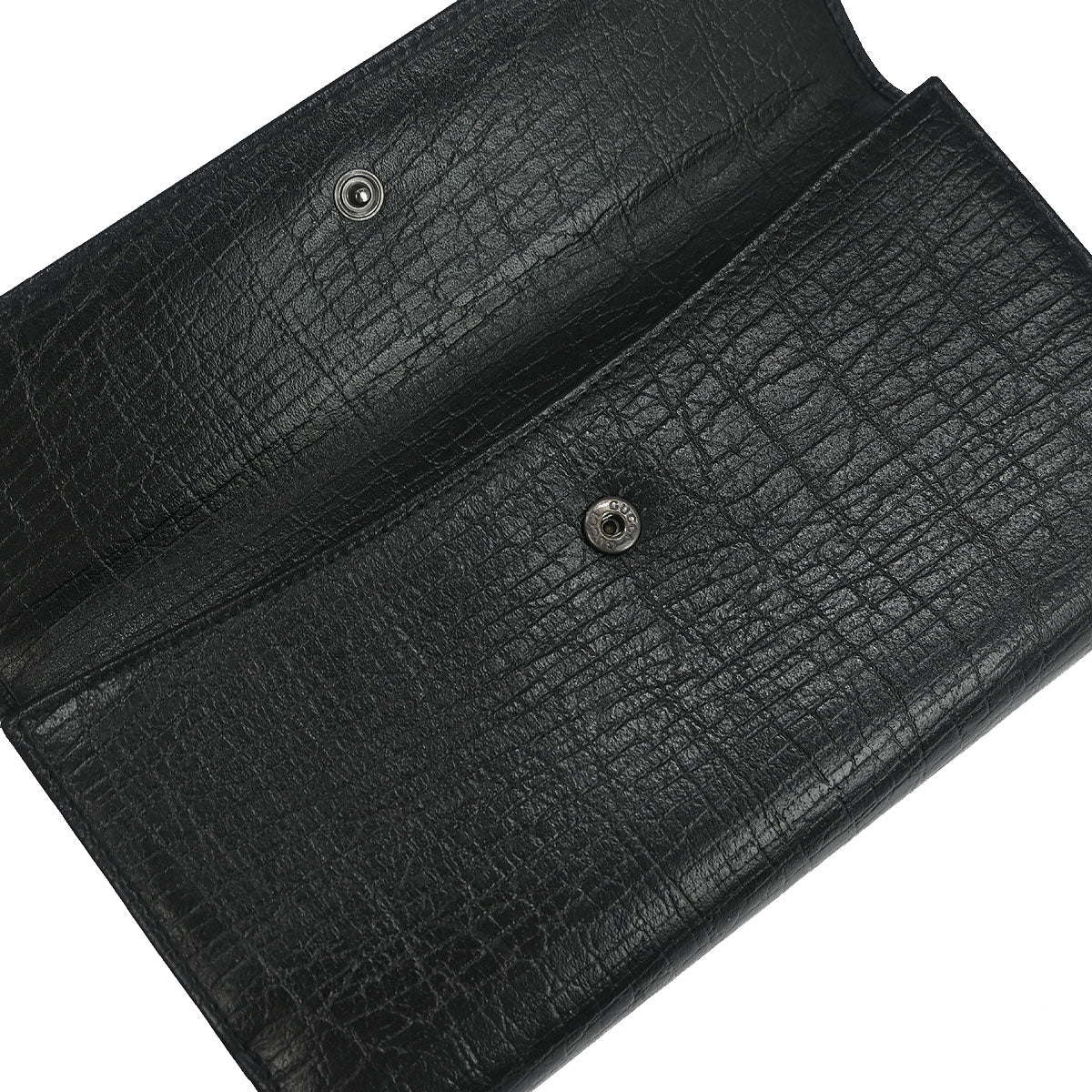 Gucci Black Leather Bamboo Long Wallet - Image 4