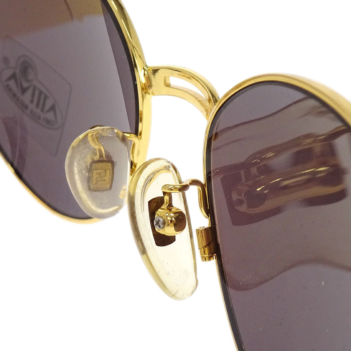 Fendi Sunglasses Eyewear Brown Gold Small Good - Image 5