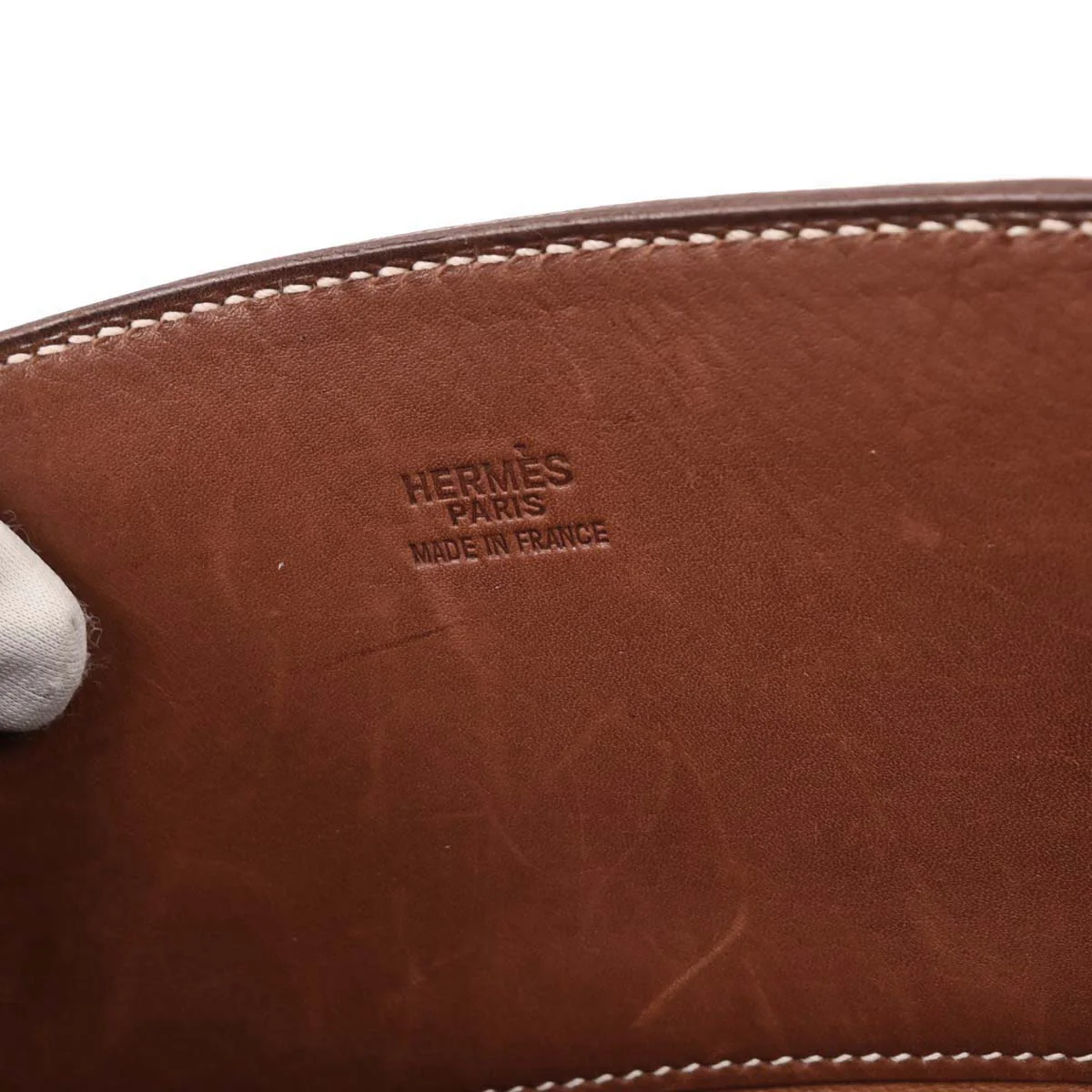 Hermes Fauve Box Calf La Tote Handbag - Image 9