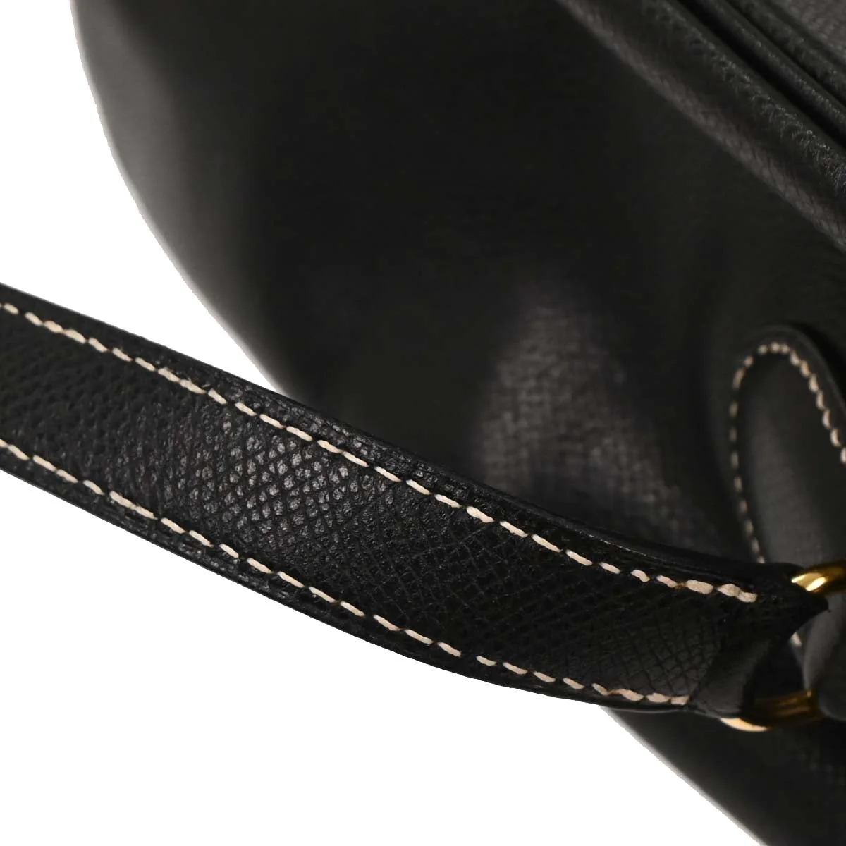 Hermes Black Courchevel Kelly Sport PM Shoulder Bag - Image 9