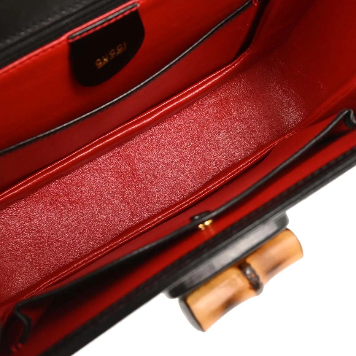 Gucci Black Bamboo Handbag - Image 8