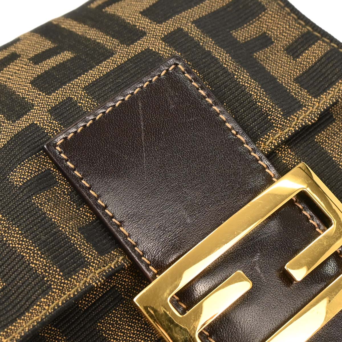 Fendi Brown Zucca Handbag - Image 5