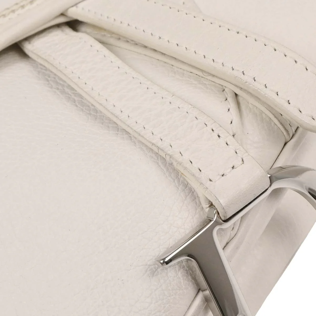 Christian Dior 2006 White Leather Saddle Handbag - Image 5