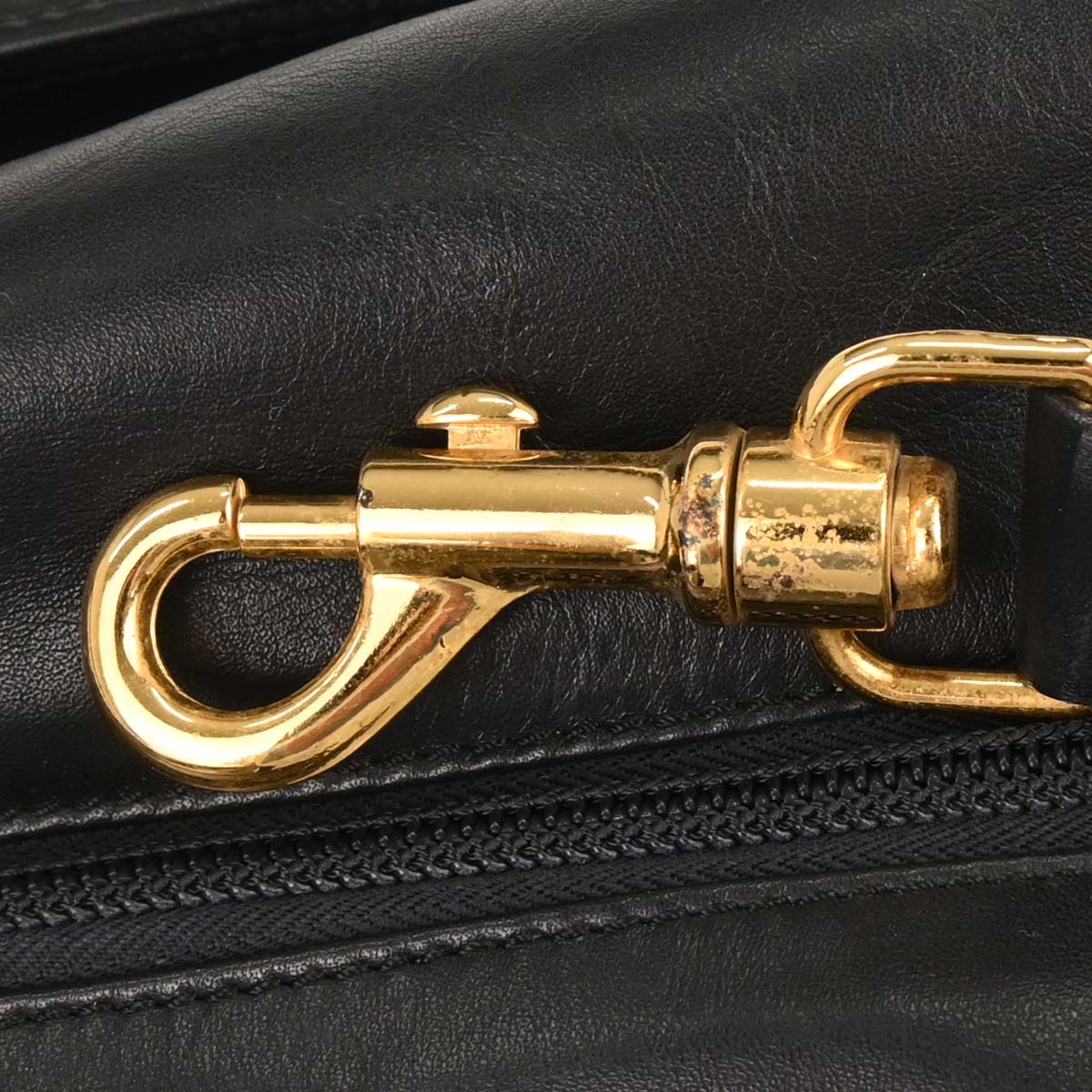Loewe Black Leather 2way Shoulder Duffle Handbag - Image 4