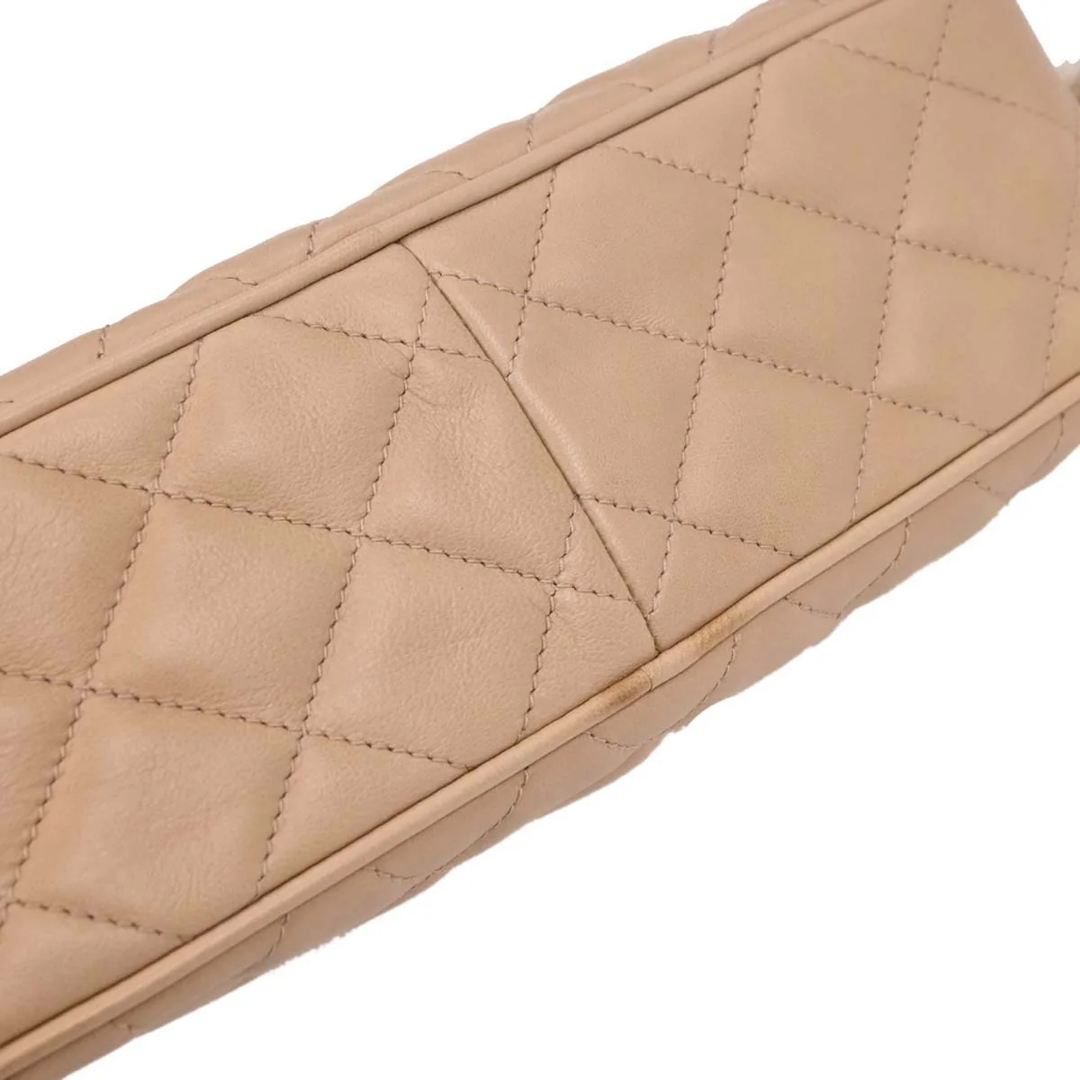 Chanel 1994-1996 Beige Lambskin Camera Bag Small - Image 3