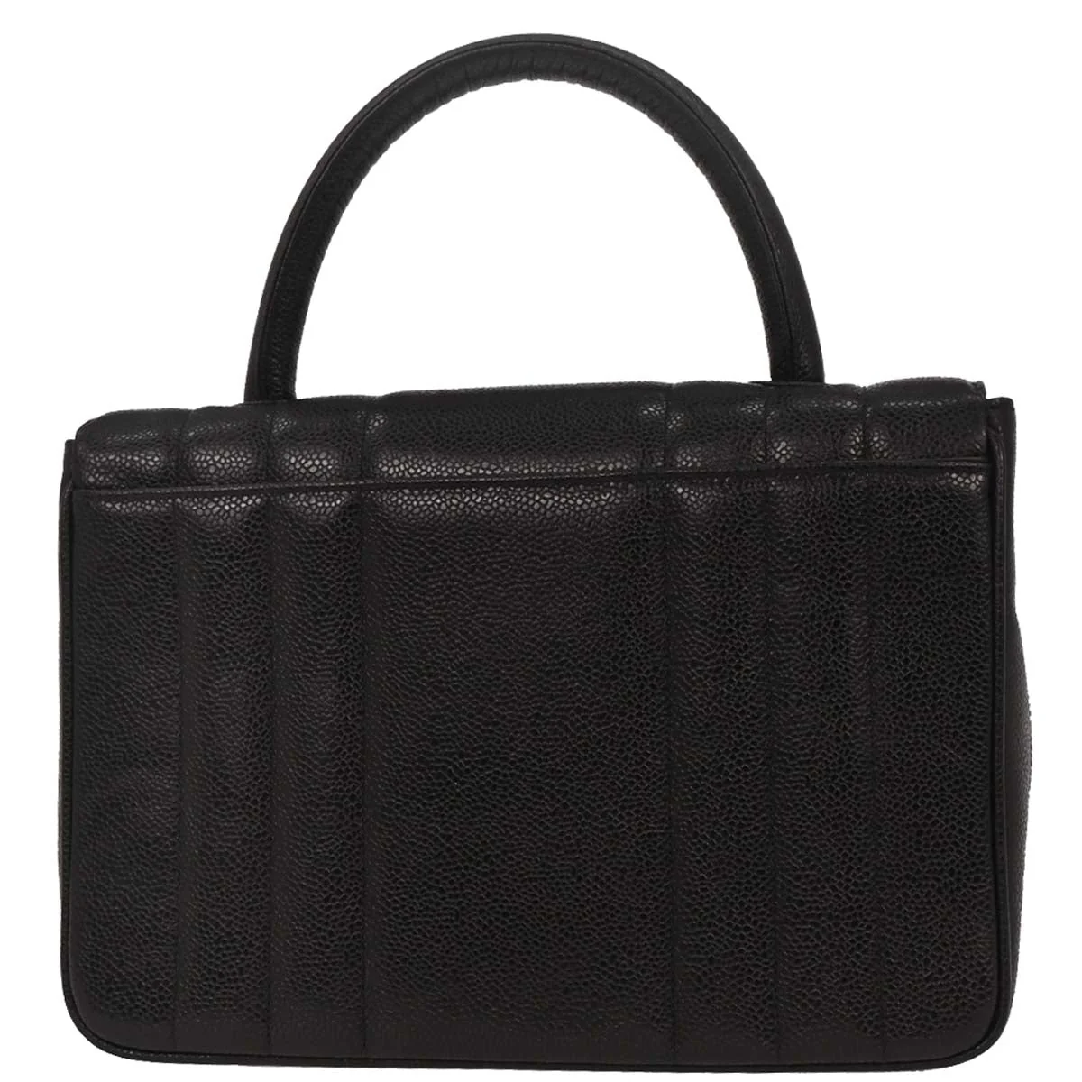 Chanel 1994-1996 Black Caviar Handbag - Image 2