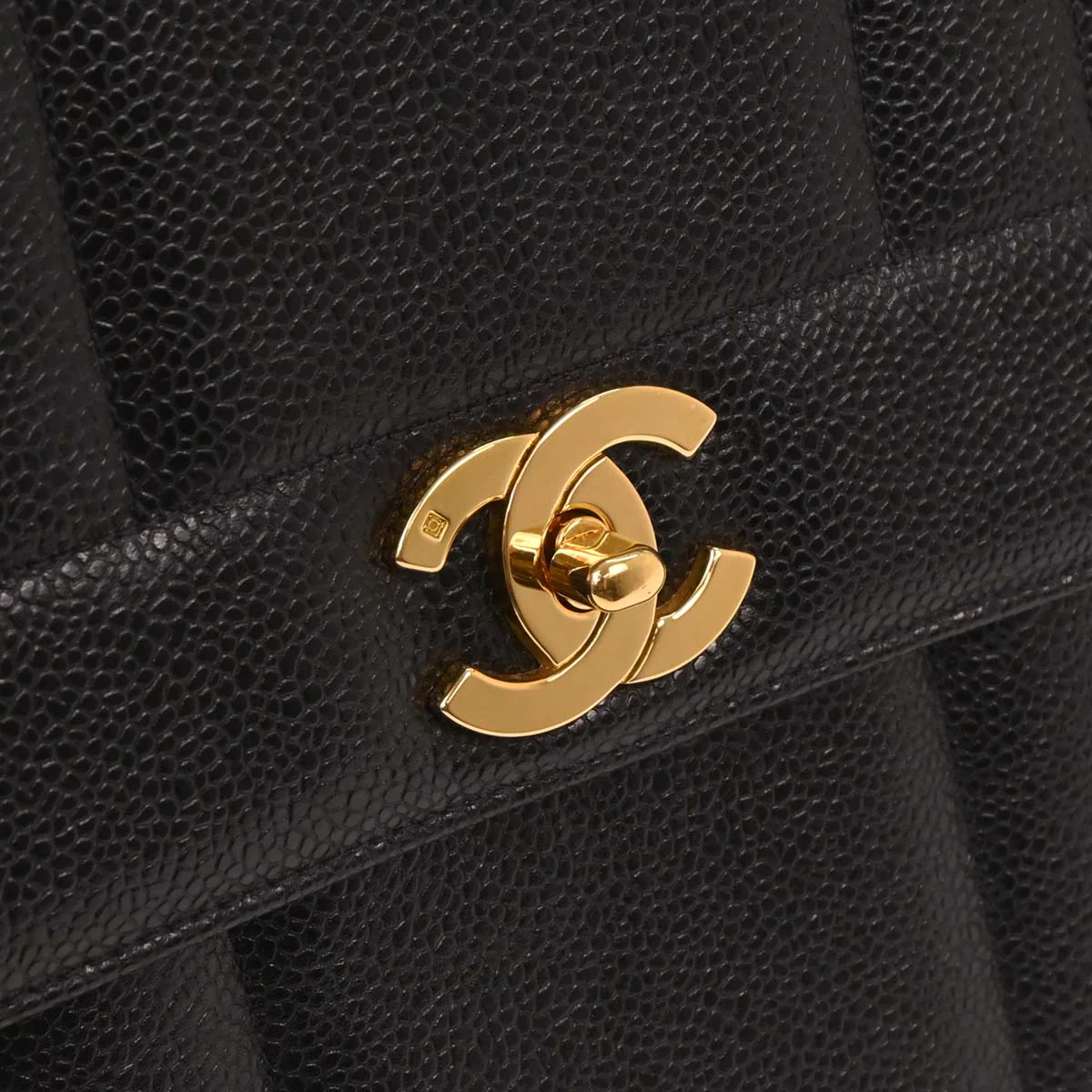 Chanel 1994-1996 Black Caviar Handbag - Image 4