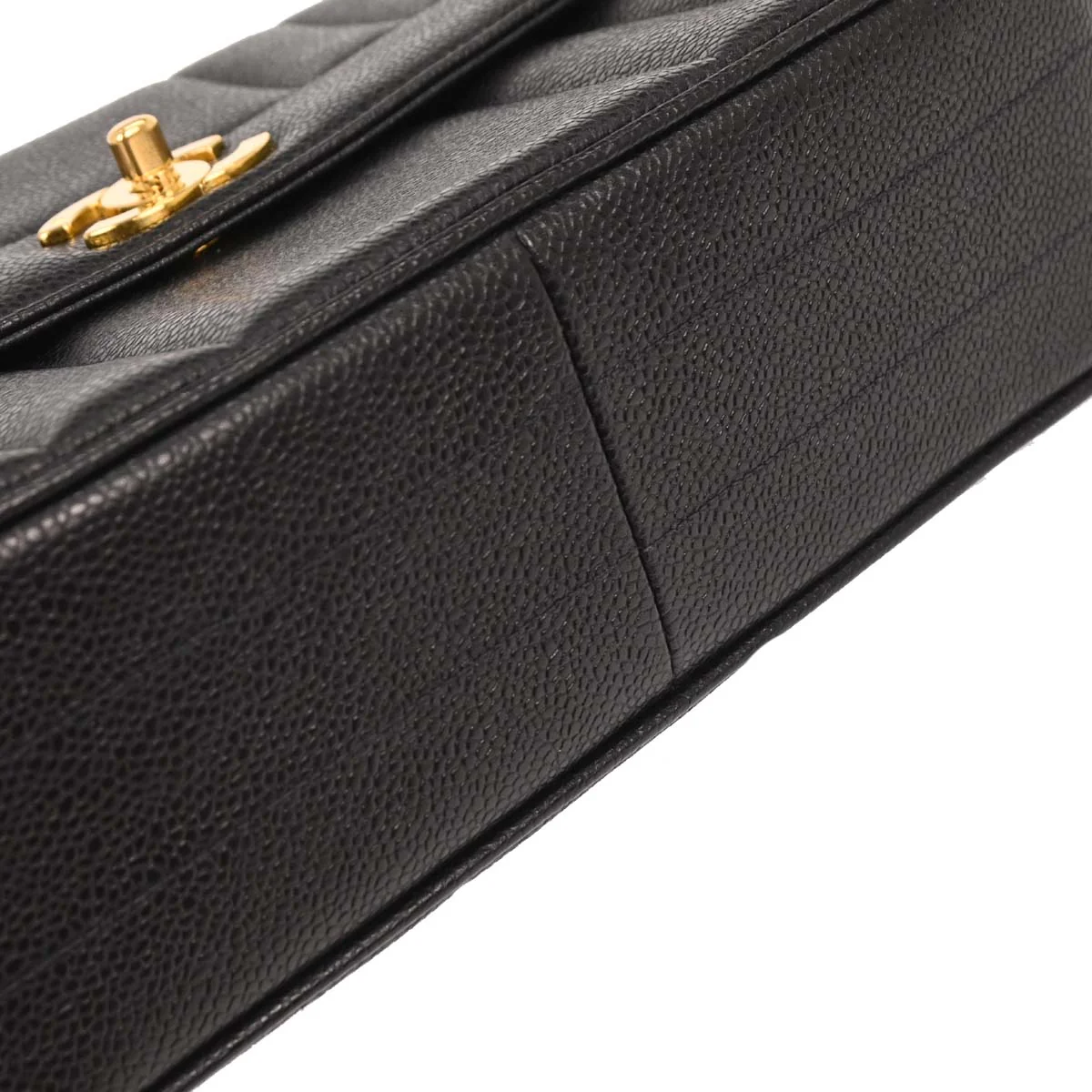 Chanel 1994-1996 Black Caviar Handbag - Image 5