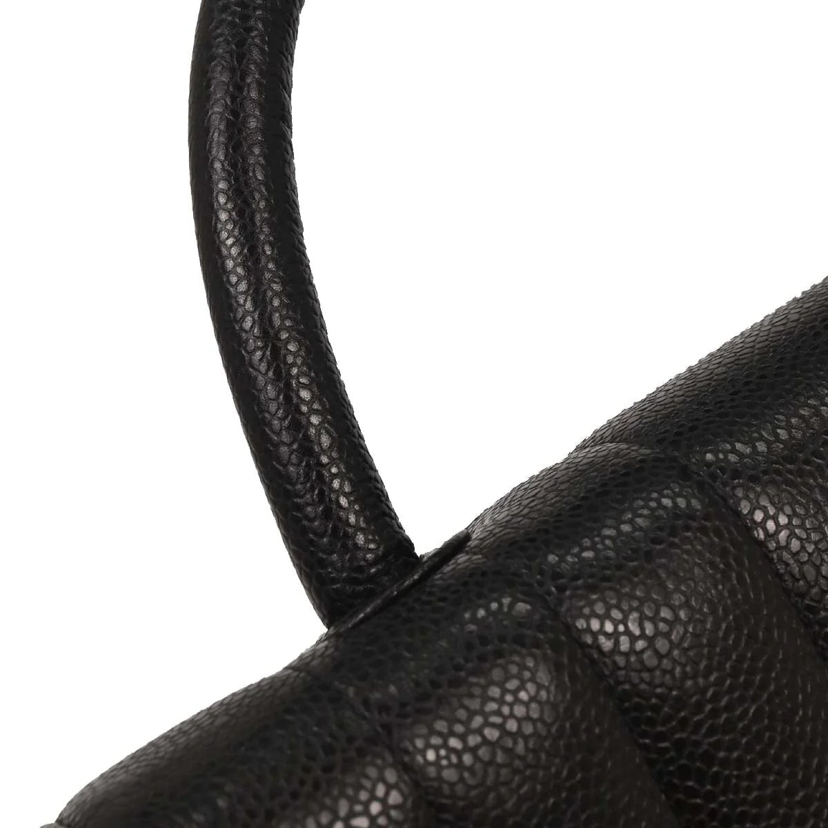 Chanel 1994-1996 Black Caviar Handbag - Image 6