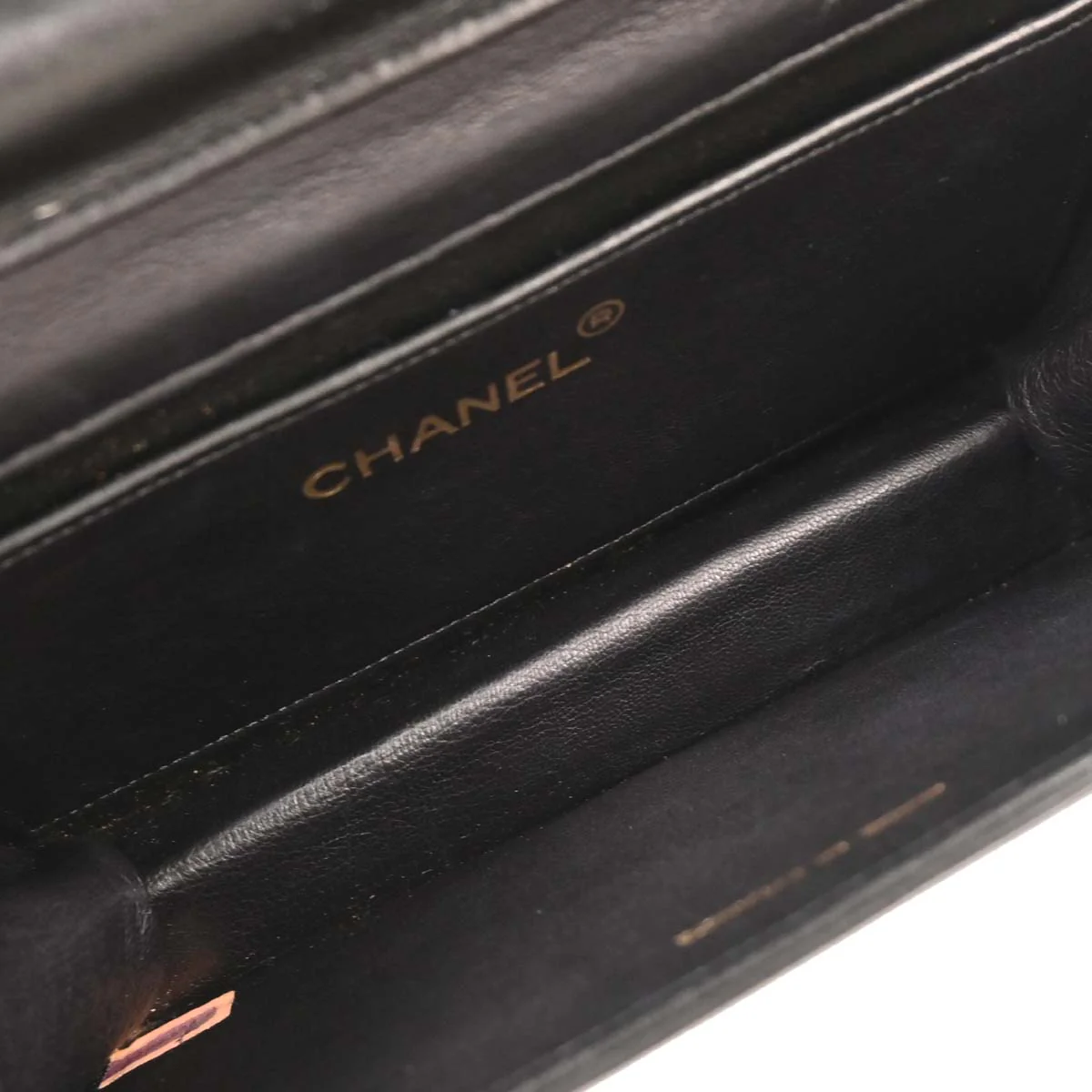 Chanel 1989-1991 * Black Lizard Turnlock Mini Full Flap Shoulder Bag - Image 7