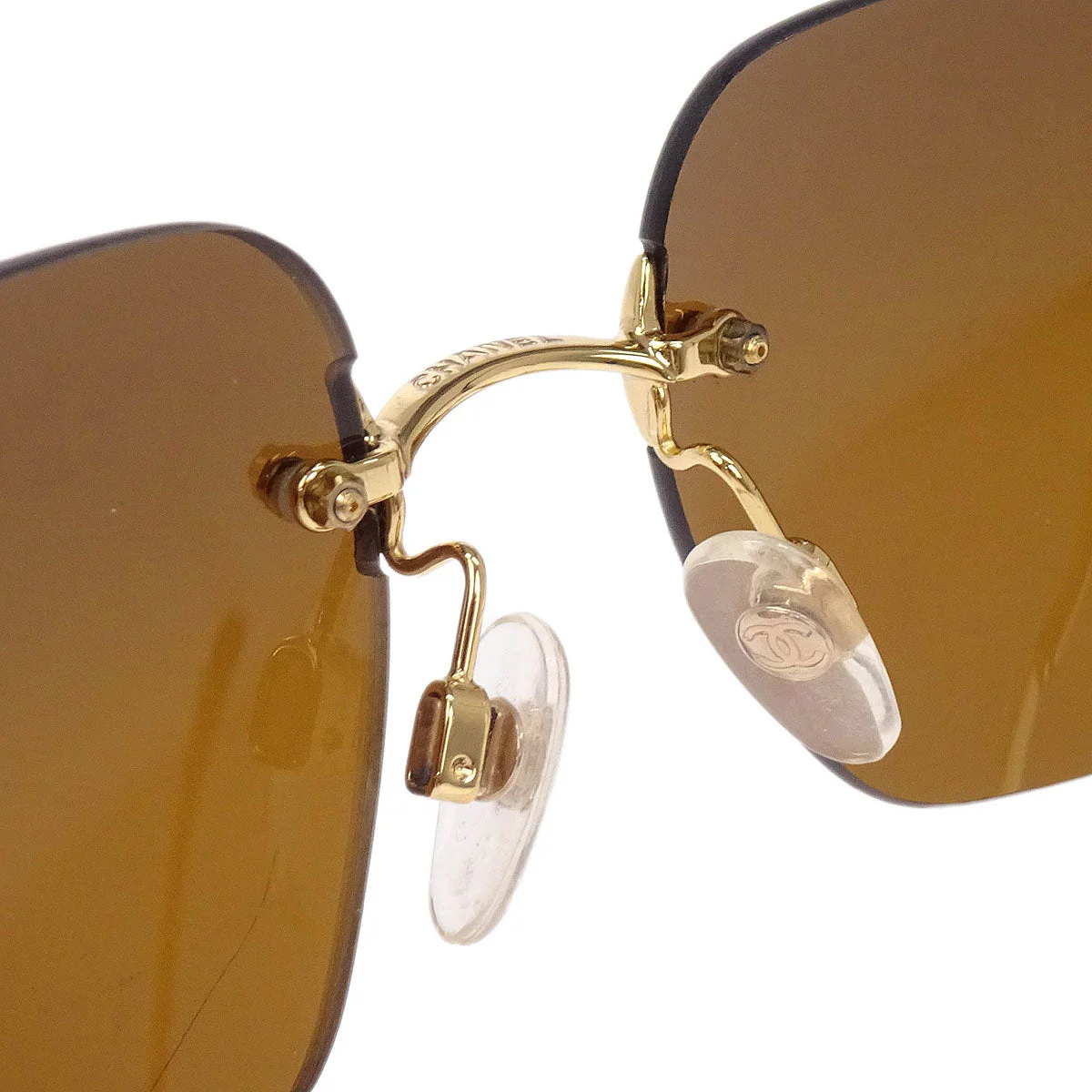 Chanel Sunglasses Eyewear Brown Small Good - Image 5