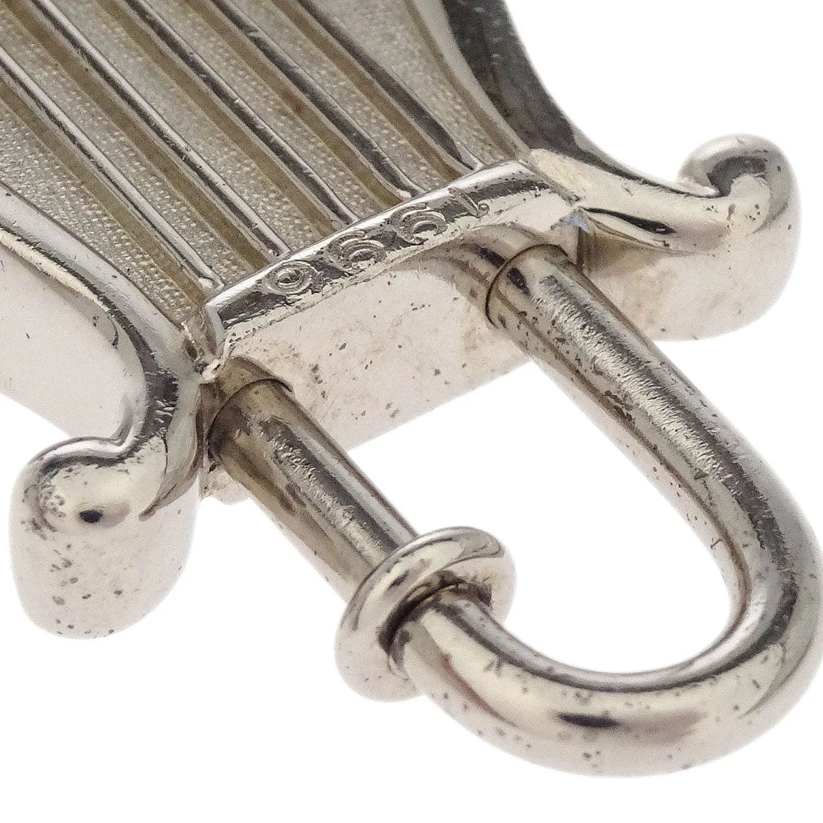 Hermes Harp 1996 Cadena Padlock Silver Small Good - Image 4