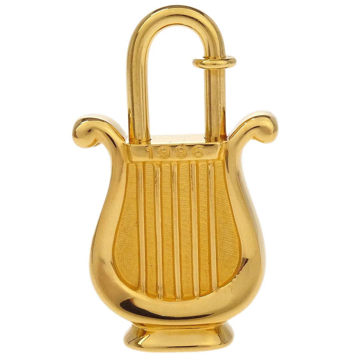 Hermes Harp 1996 Cadena Padlock Gold Small Good - Image 2