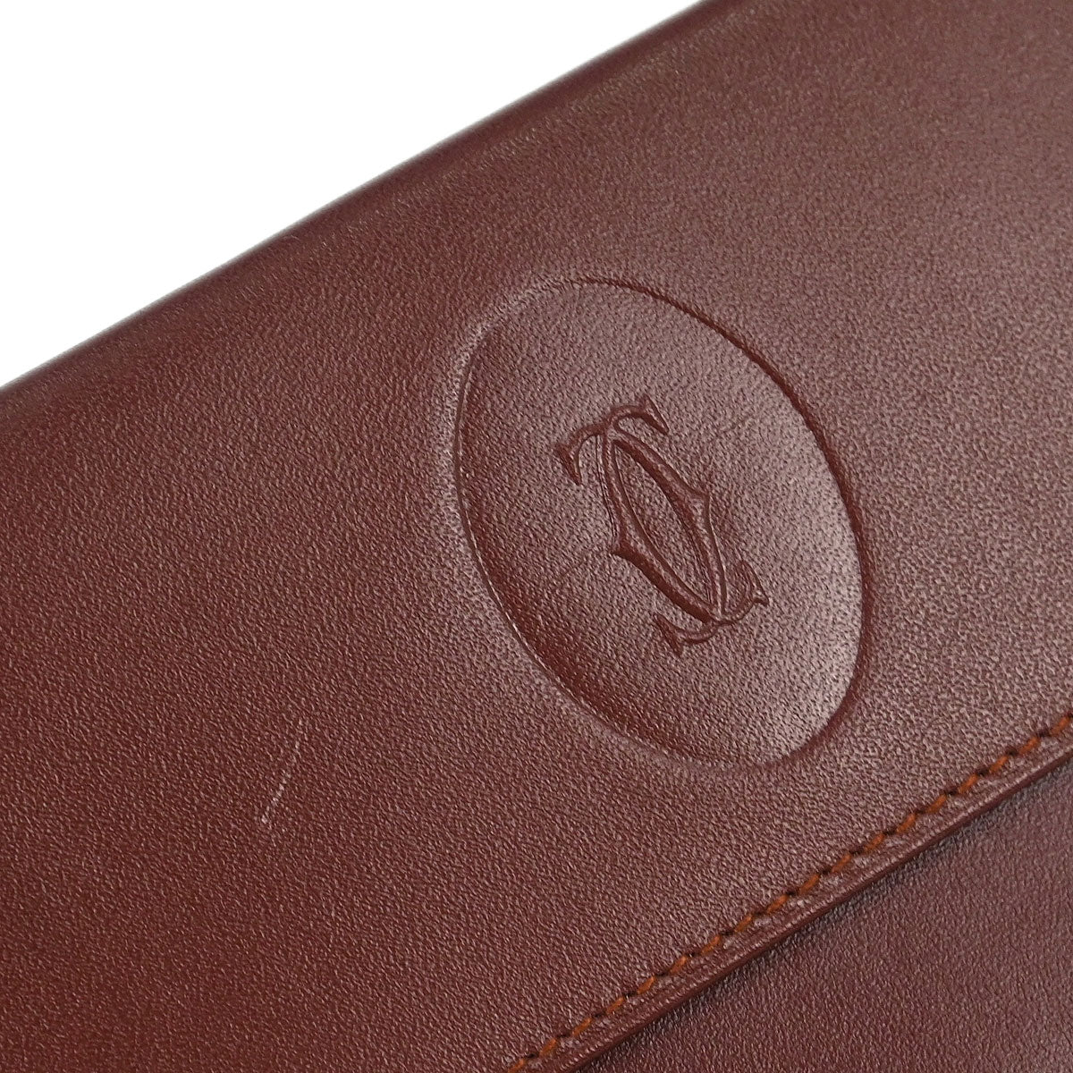 Cartier Bordeaux Trifold Long Wallet - Image 3