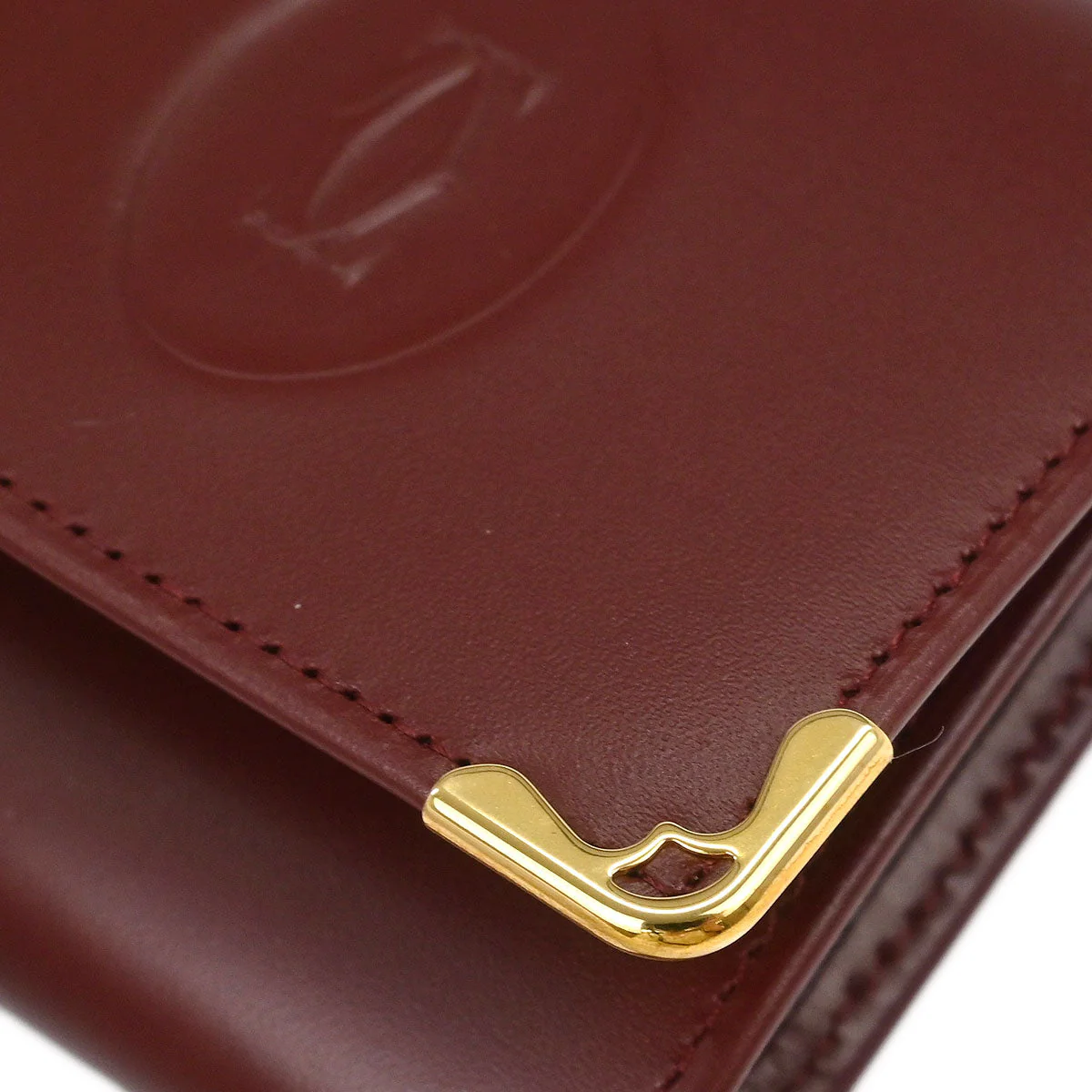 Cartier Bordeaux Coin Purse Wallet - Image 3