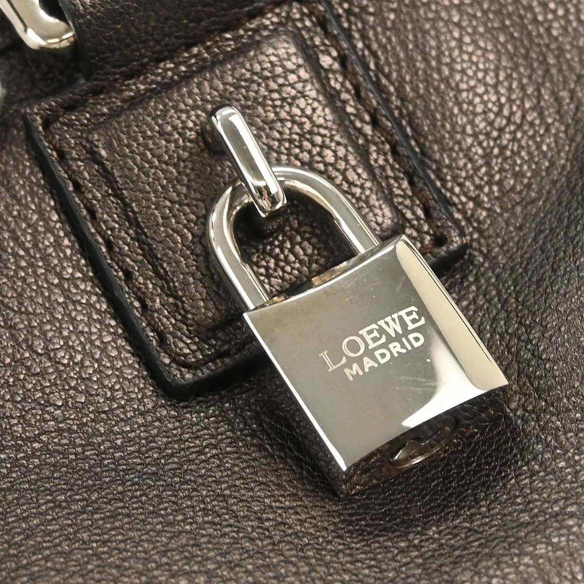 Loewe Metallic Brown Amazona 36 Handbag - Image 5