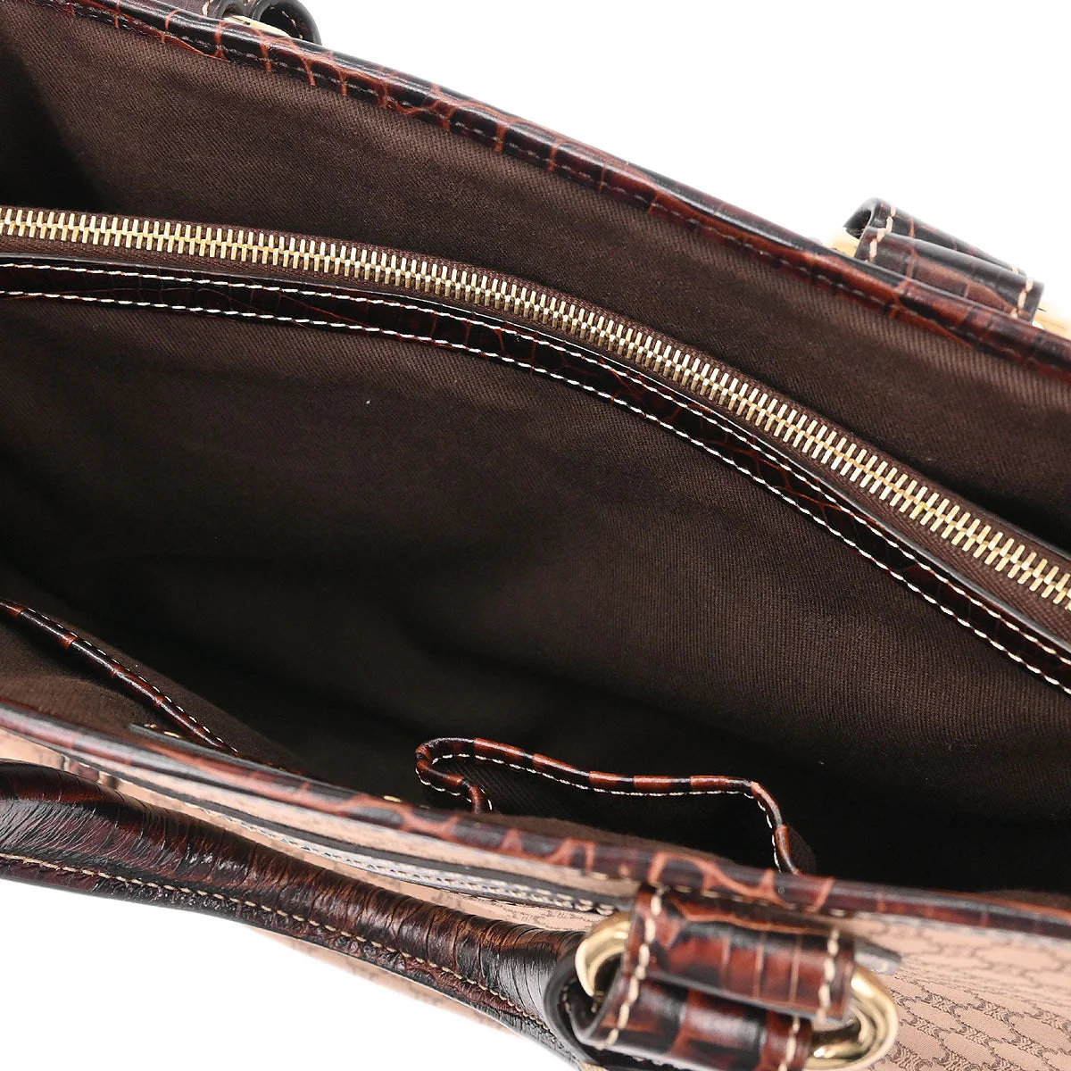 Celine Brown Canvas Macadam Boogie Tote Handbag - Image 7