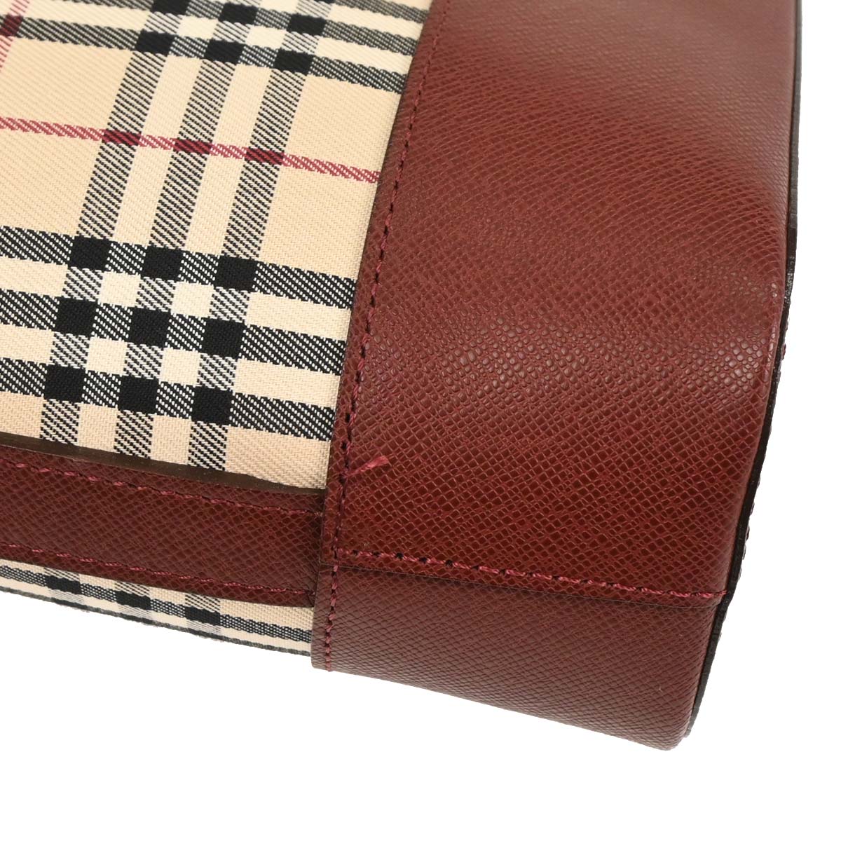 Burberry Beige Bordeaux Burberry Check Shoulder Bag - Image 5
