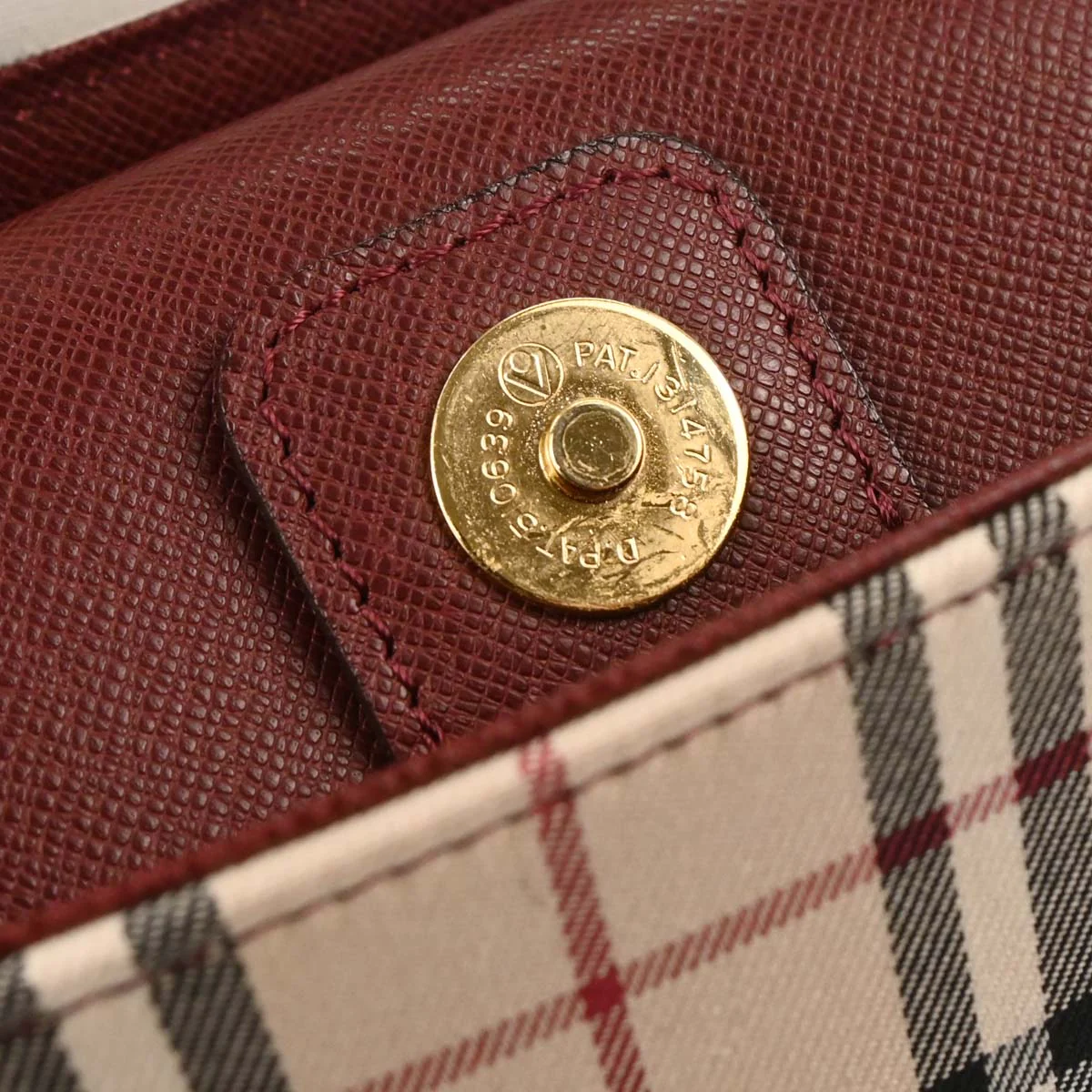 Burberry Beige Bordeaux Burberry Check Shoulder Bag - Image 9